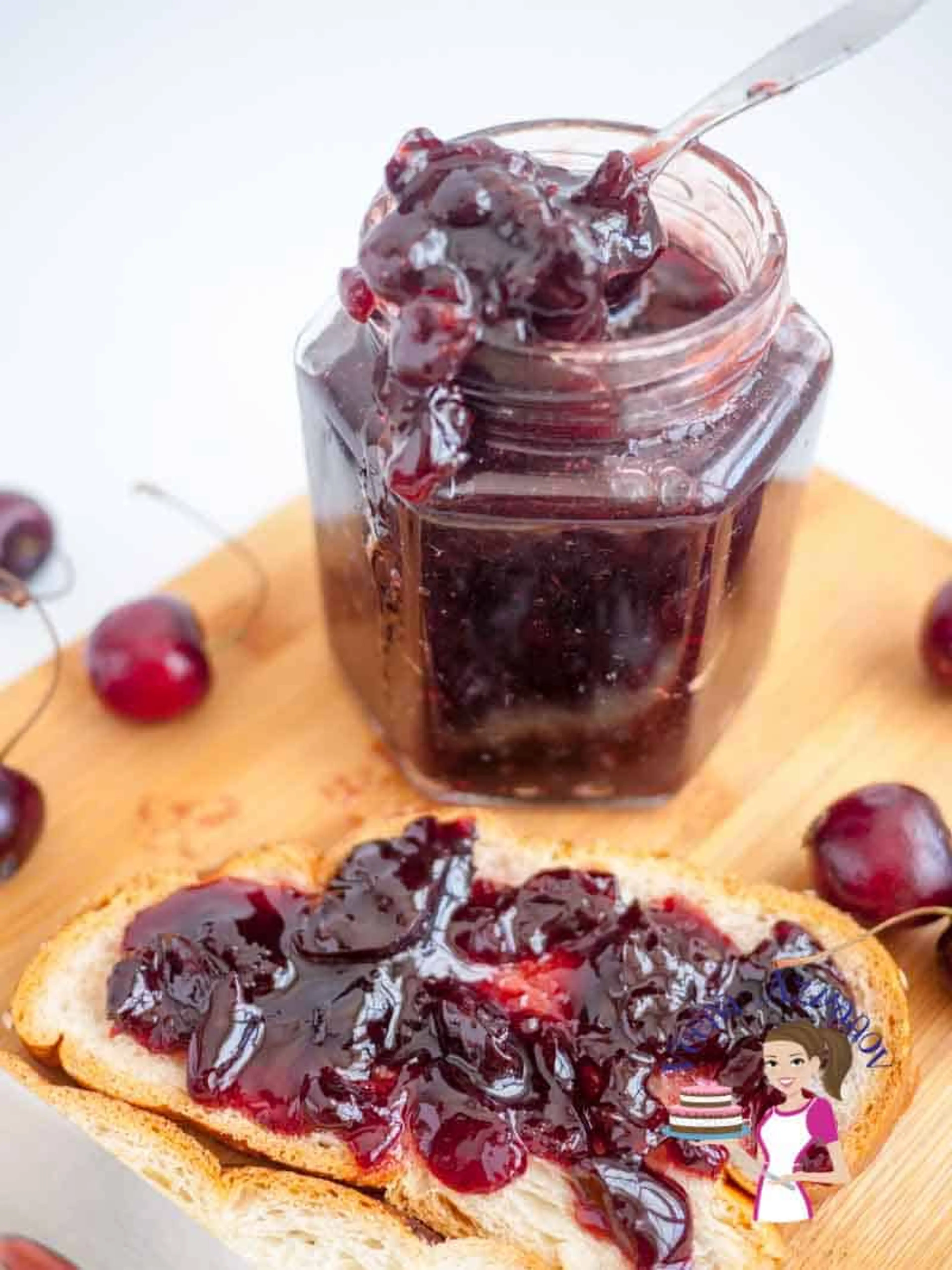Homemade Cherry jam No Pectin - Low Sugar