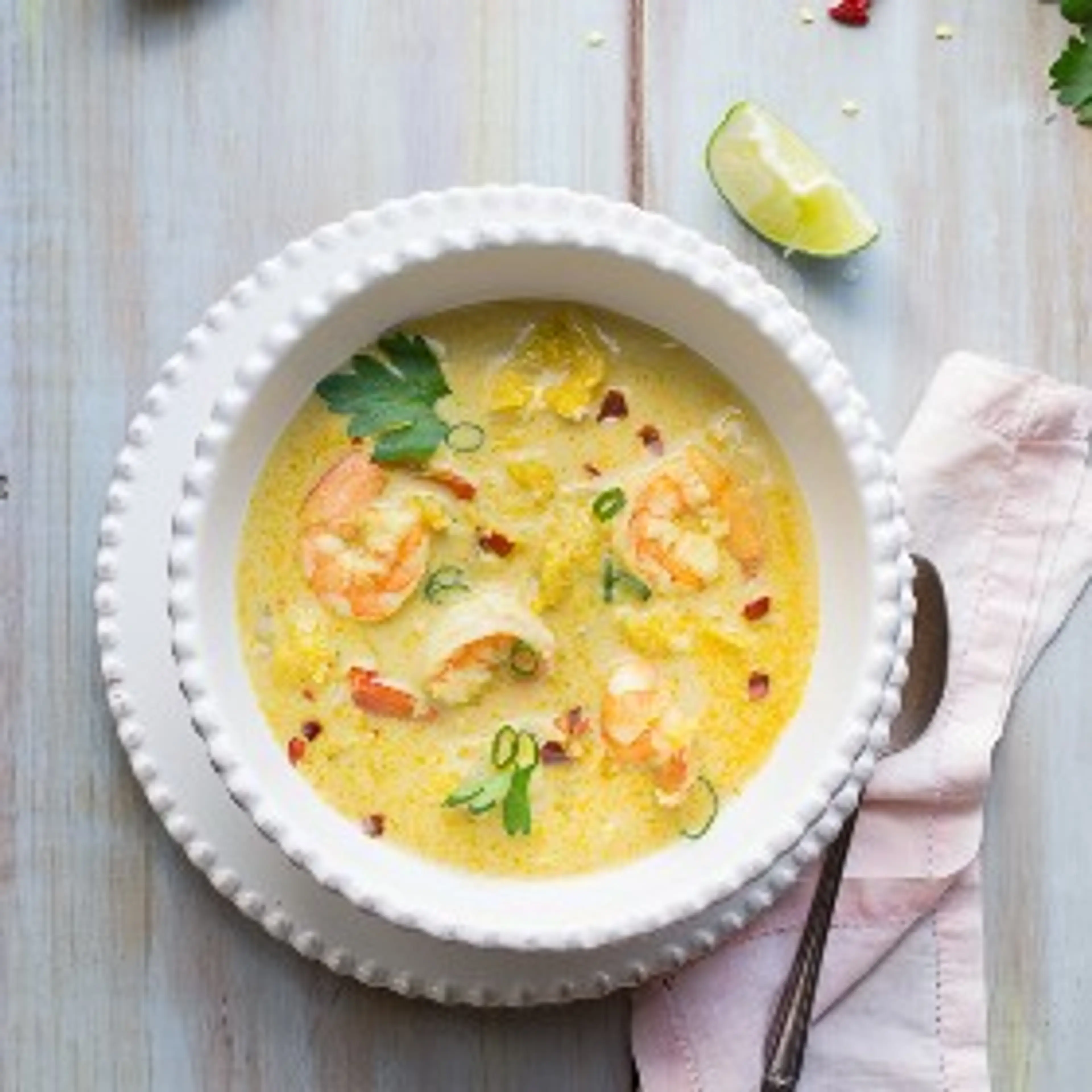 Thai Coconut Shrimp Soup