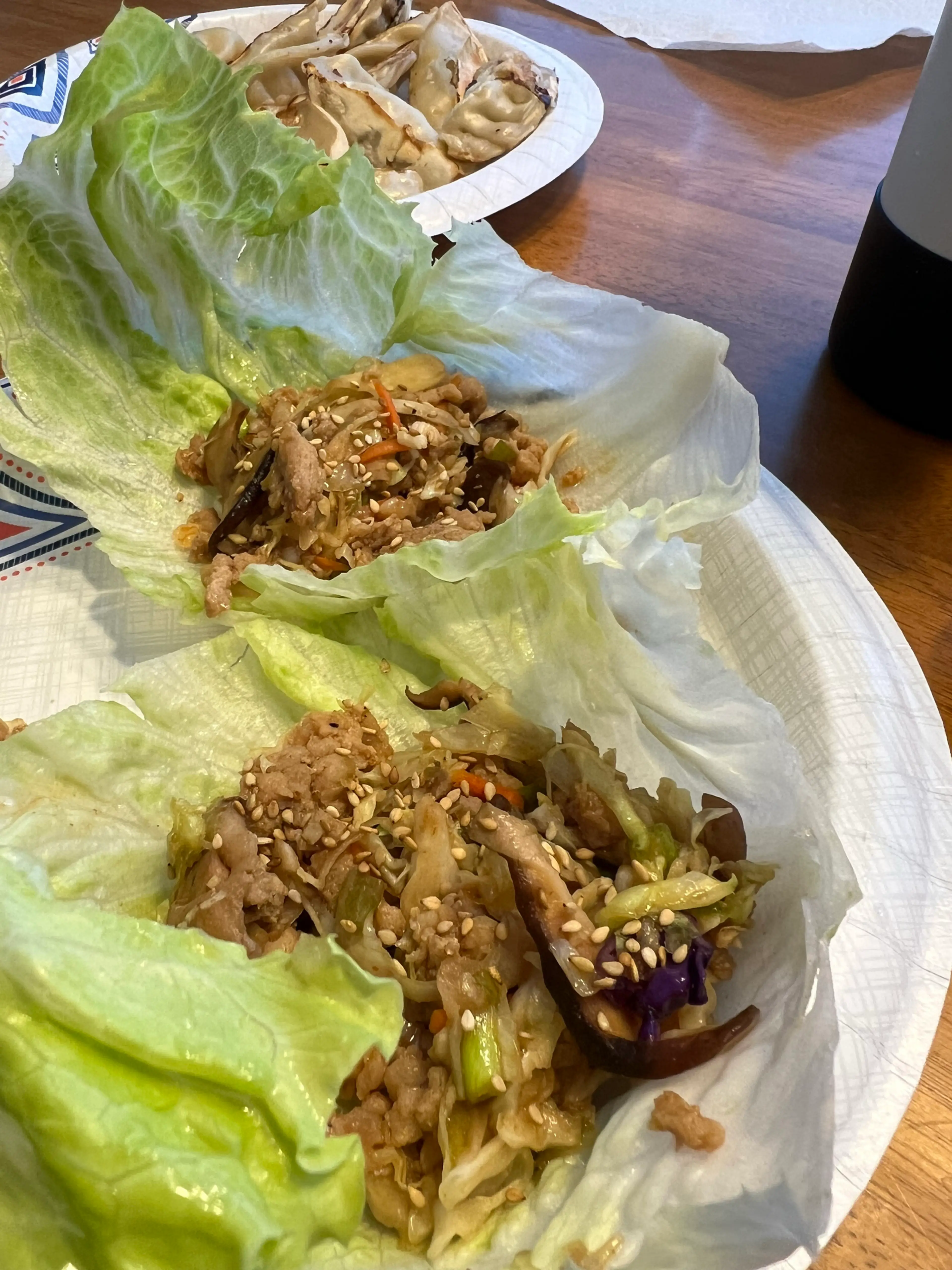 Moo Shoo Chicken Lettuce Wraps