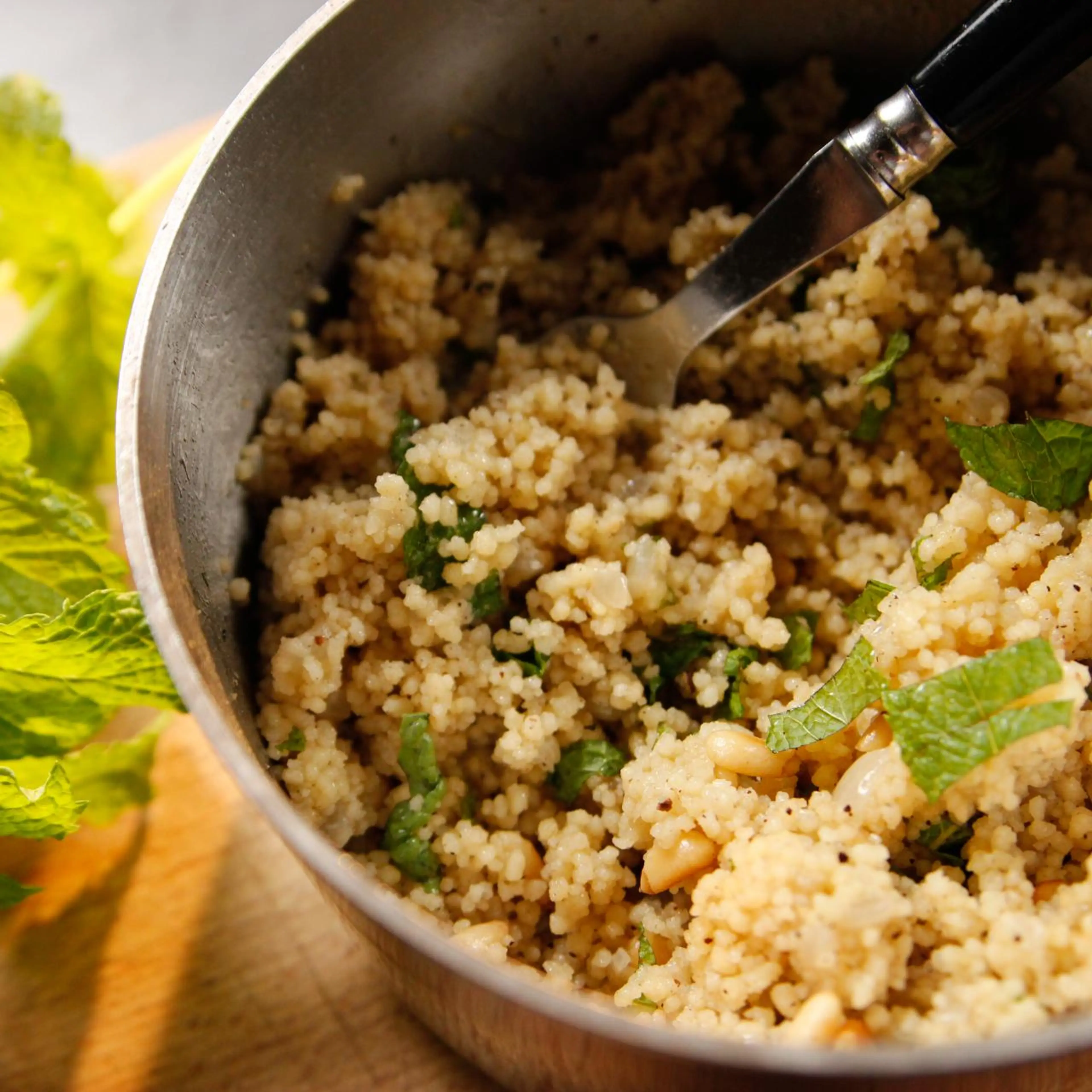 Couscous With Pine Nuts and Mint