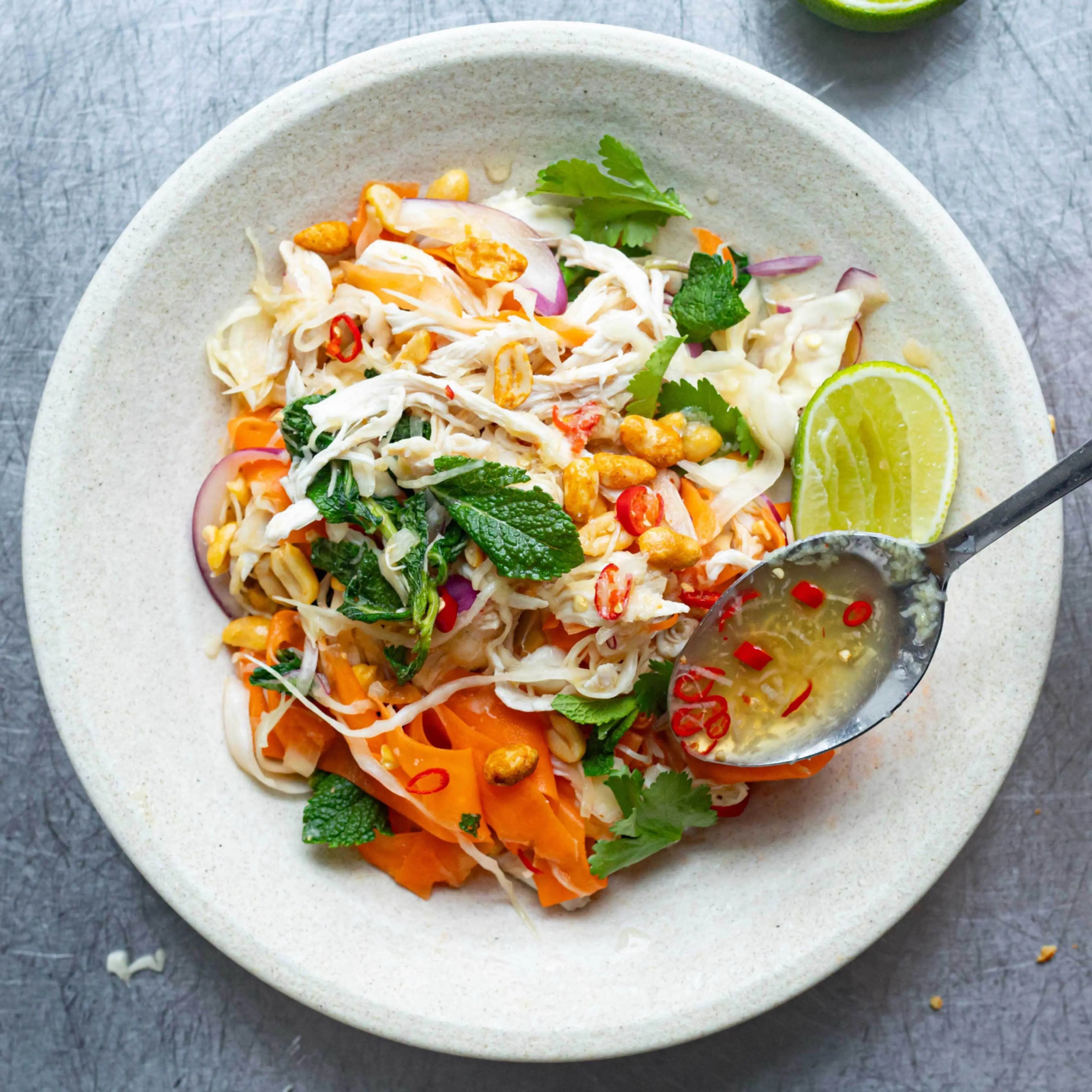 Vietnamese-Inspired Poached Chicken Salad