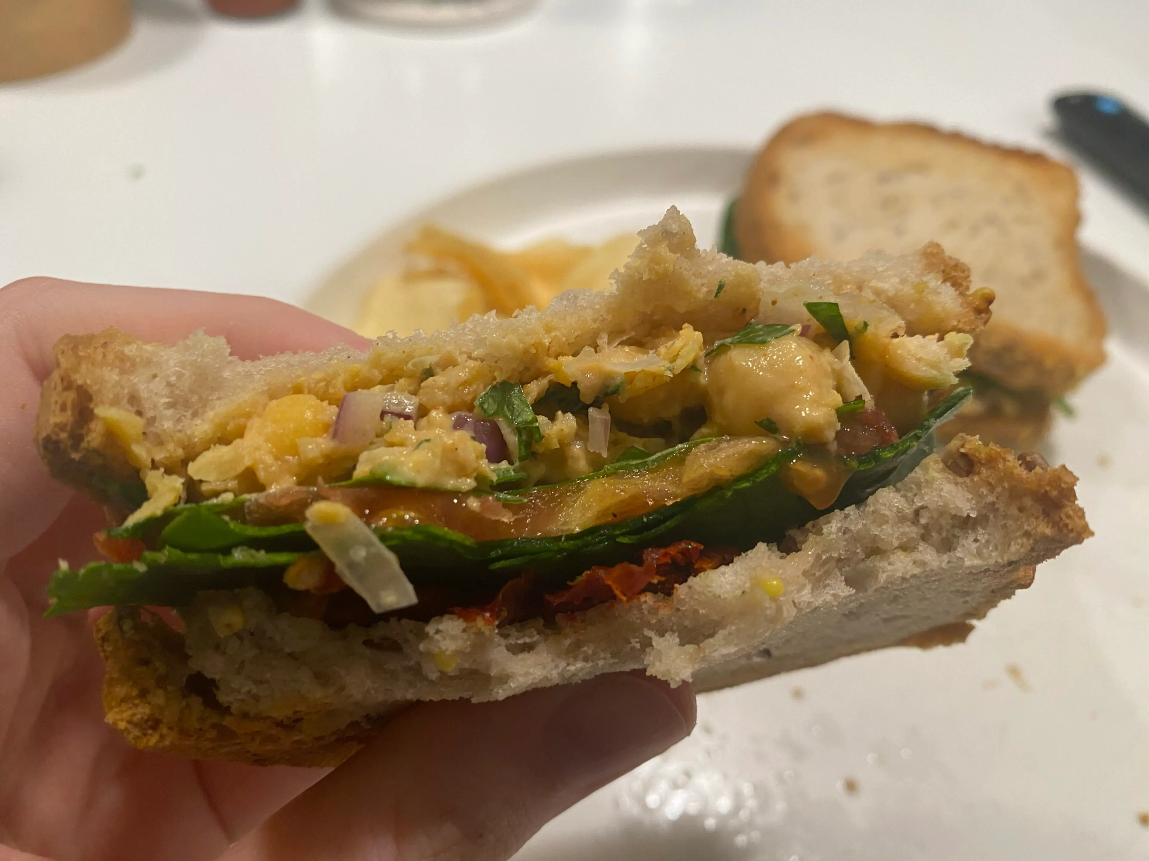 Fresh Chickpea Sandwich