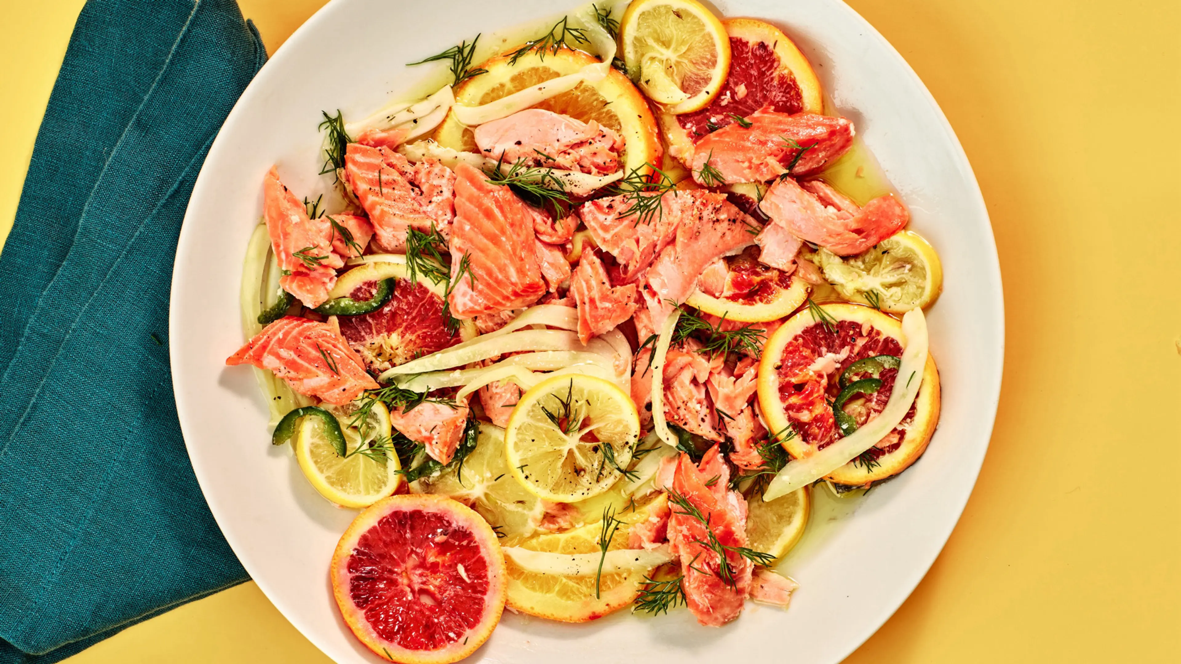 Slow-Roasted Salmon With Fennel, Citrus, and Chiles