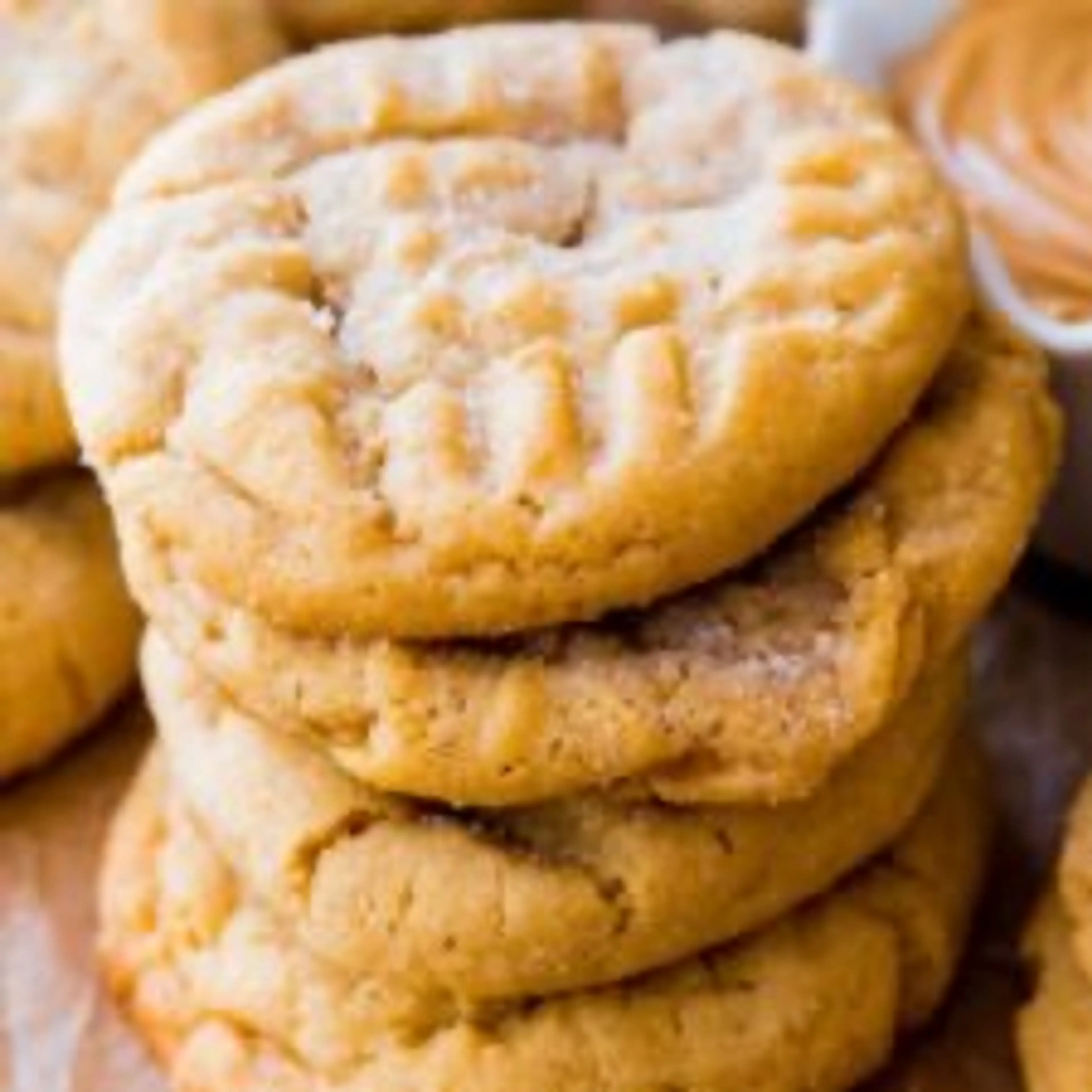 Crisp Peanut Butter Cookies