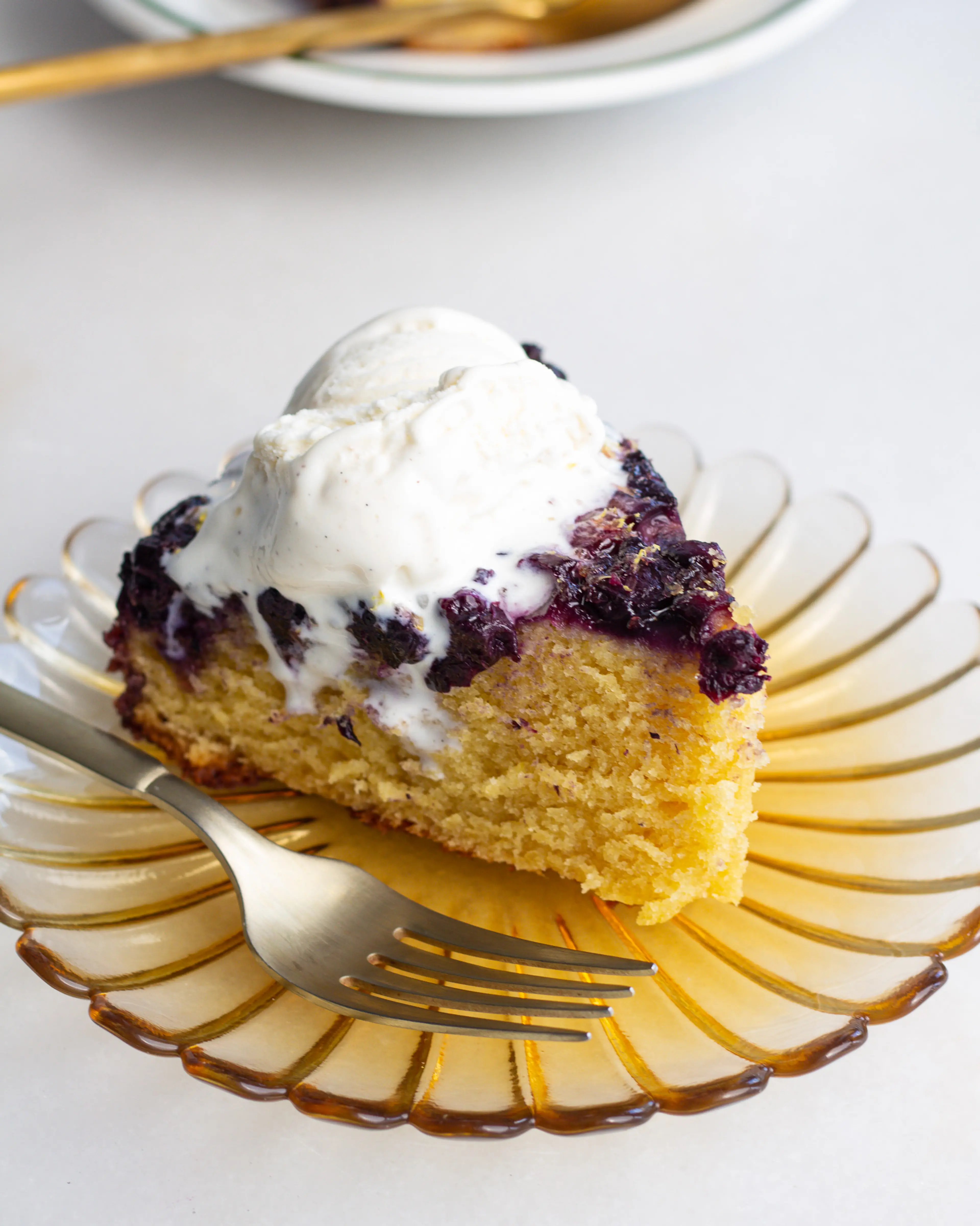 Lemon Blueberry Upside-Down Cake