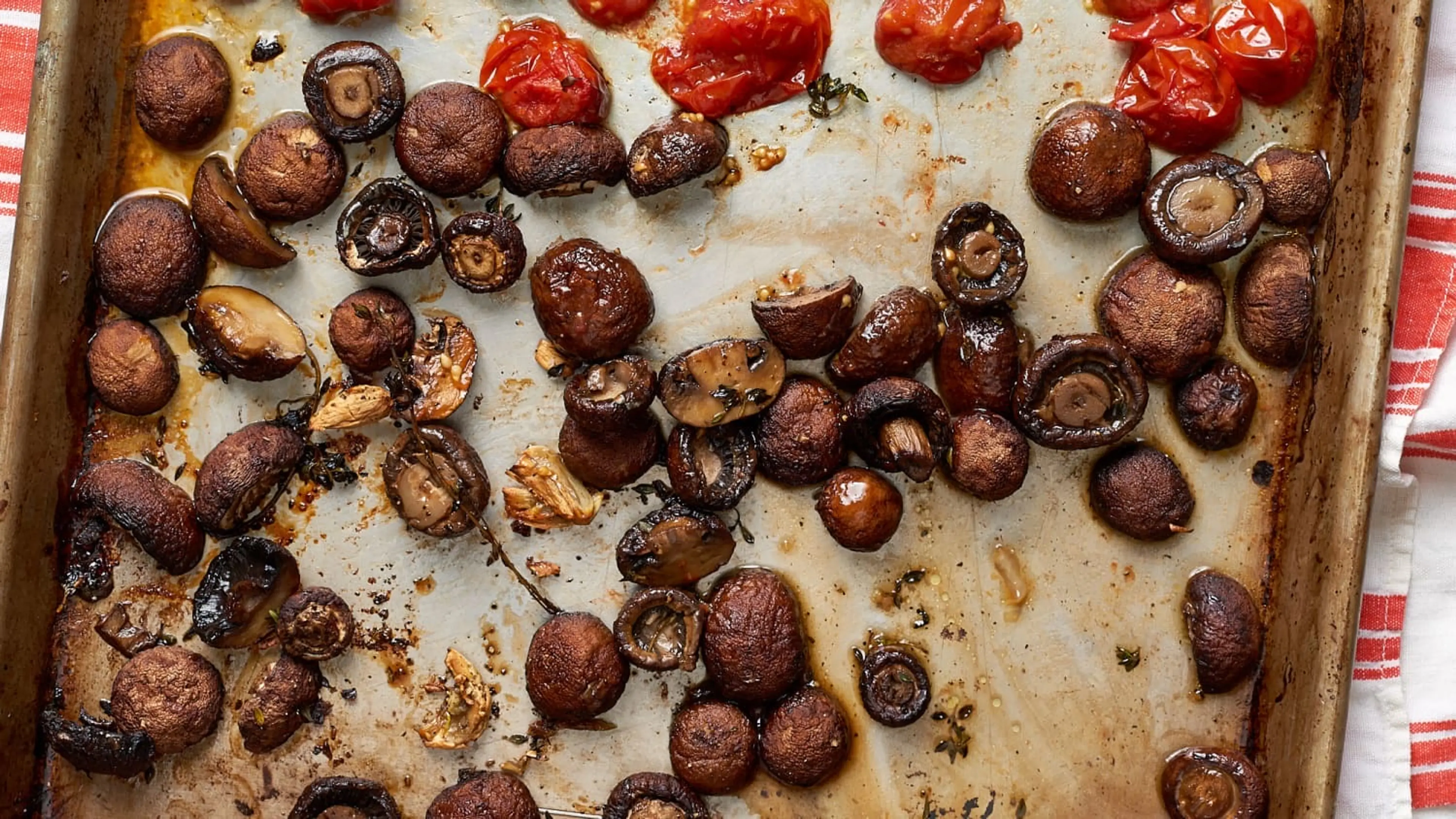 Recipe: Sheet Pan Roasted Tomatoes & Mushrooms