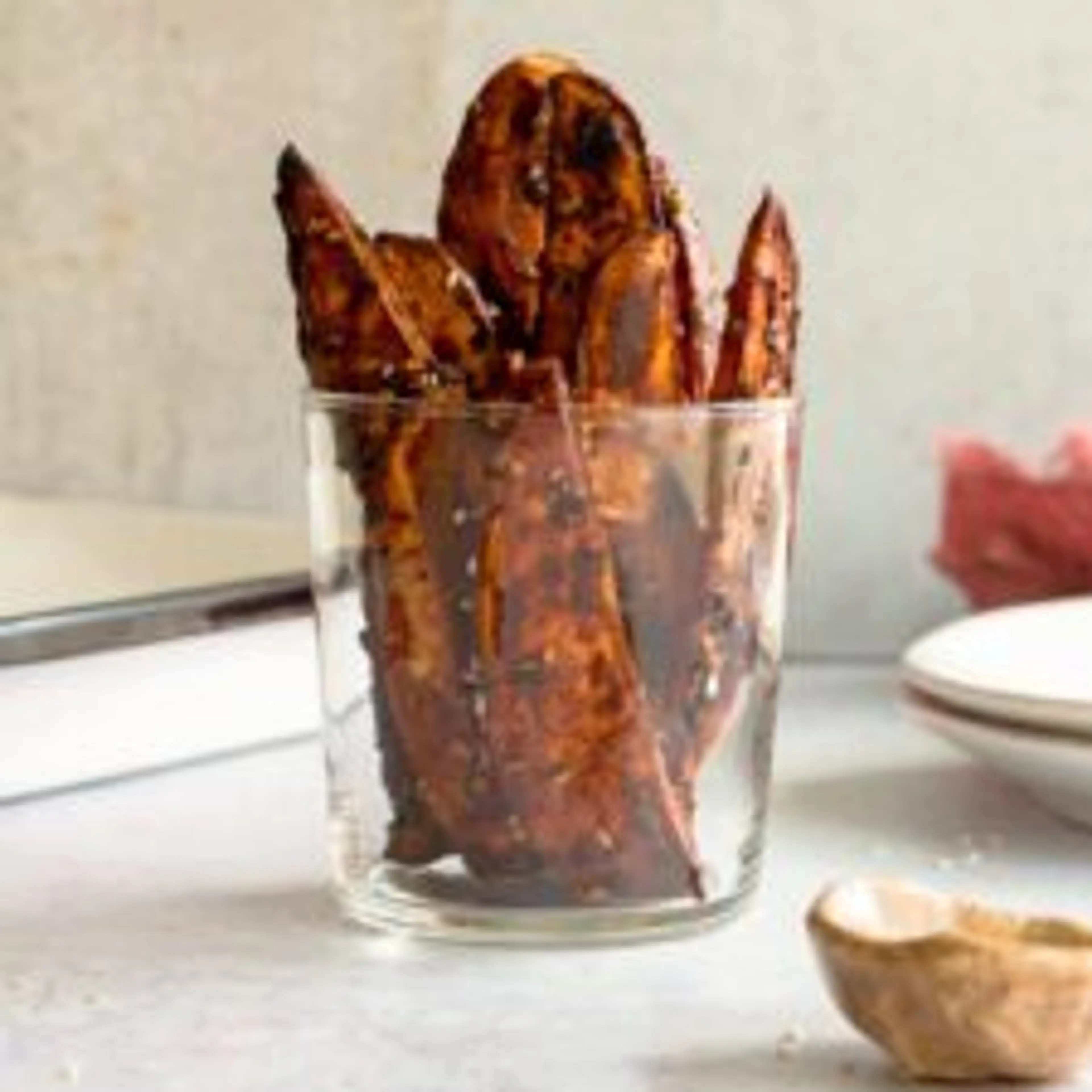 Gochujang roasted sweet potatoes