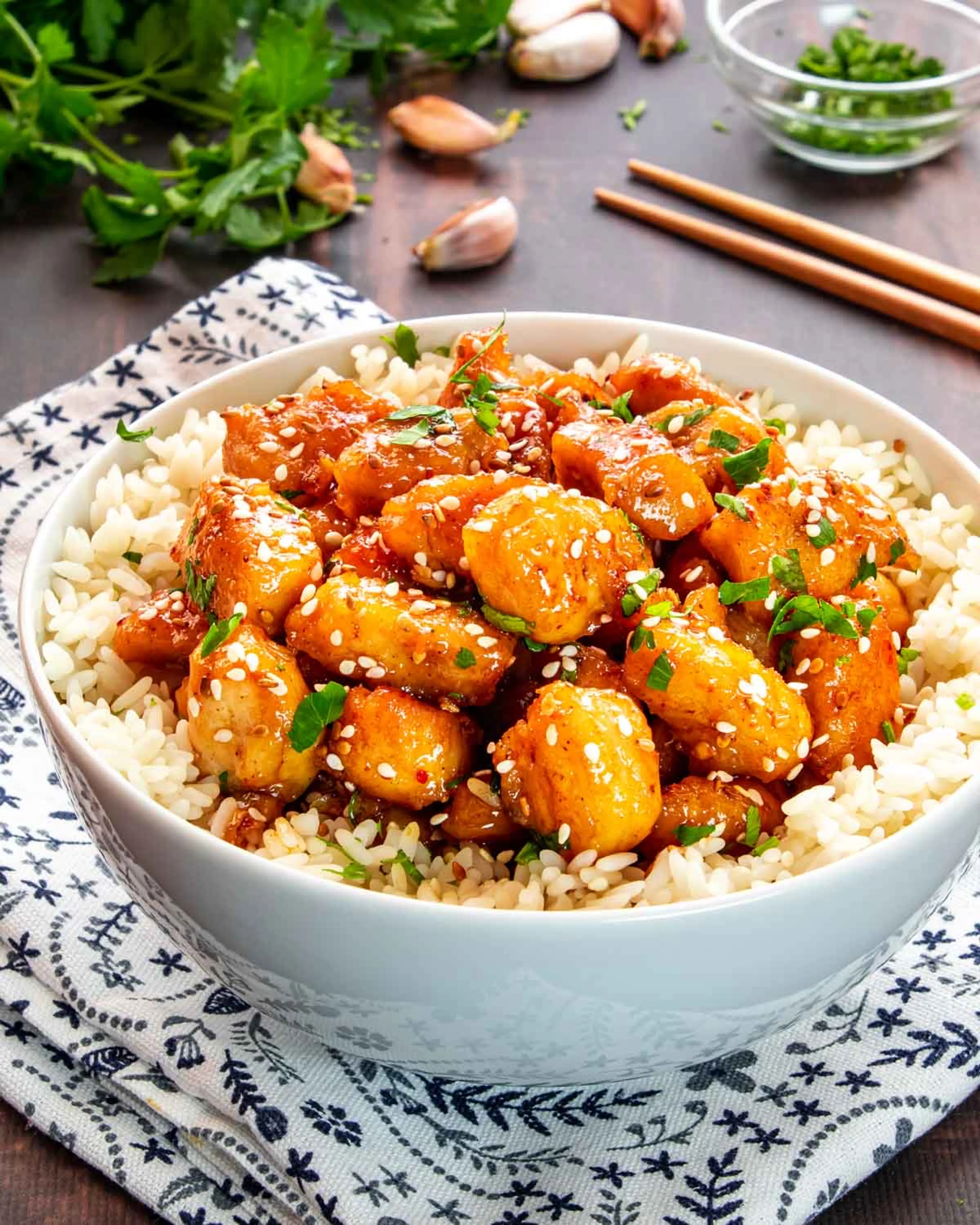 Honey Garlic Chicken Bites