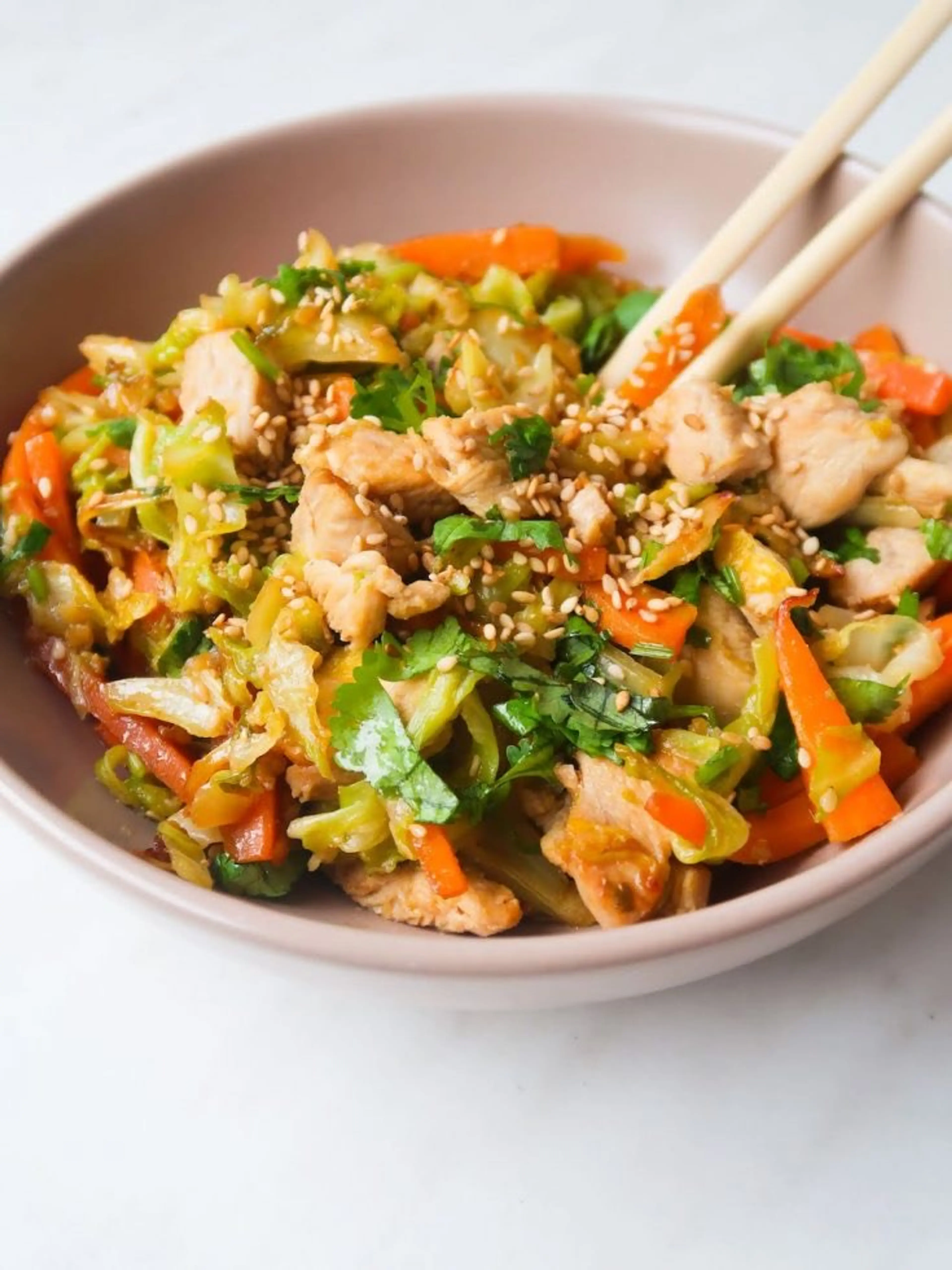 Egg Roll In A Bowl (With Chicken)