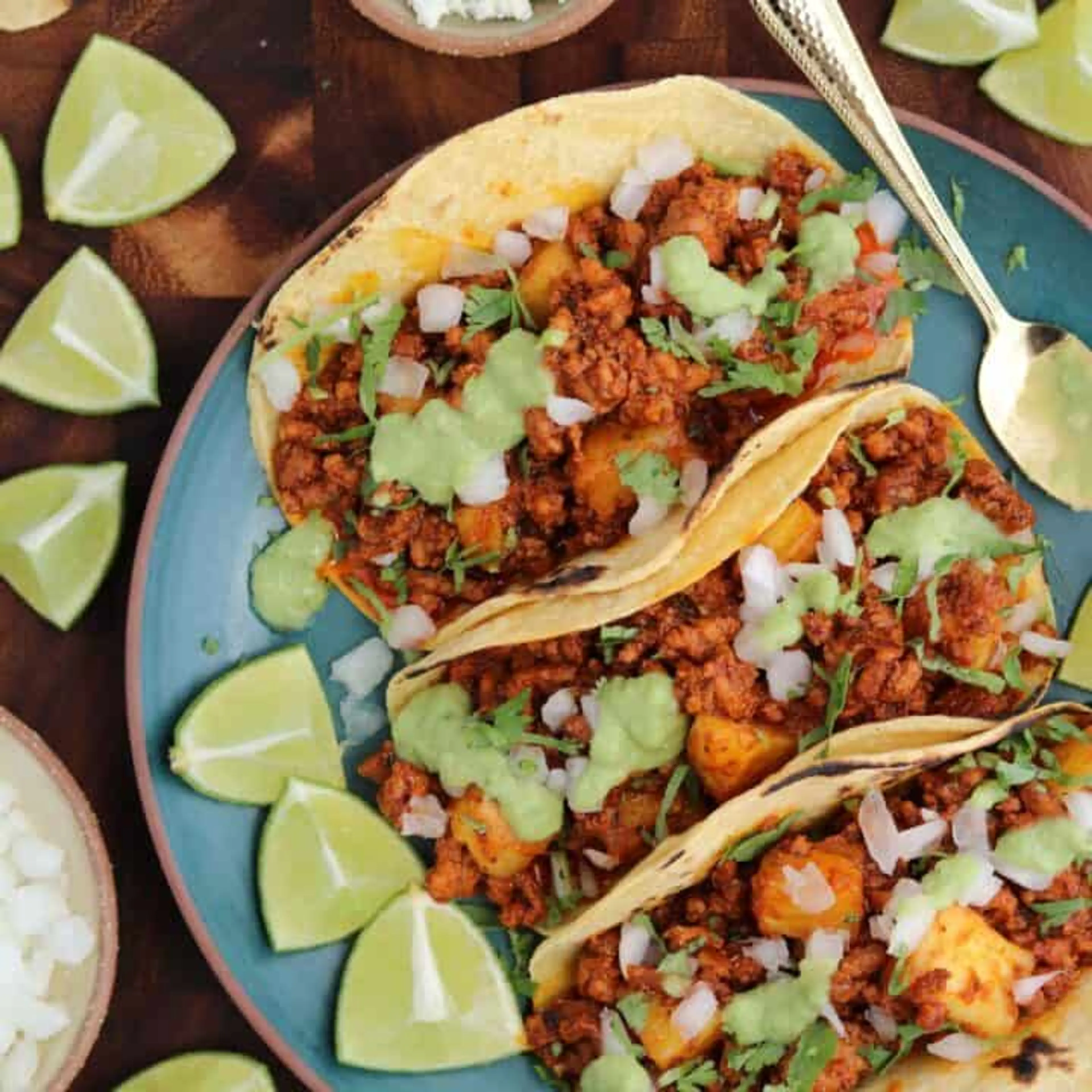 Ground Pork Tacos Al Pastor