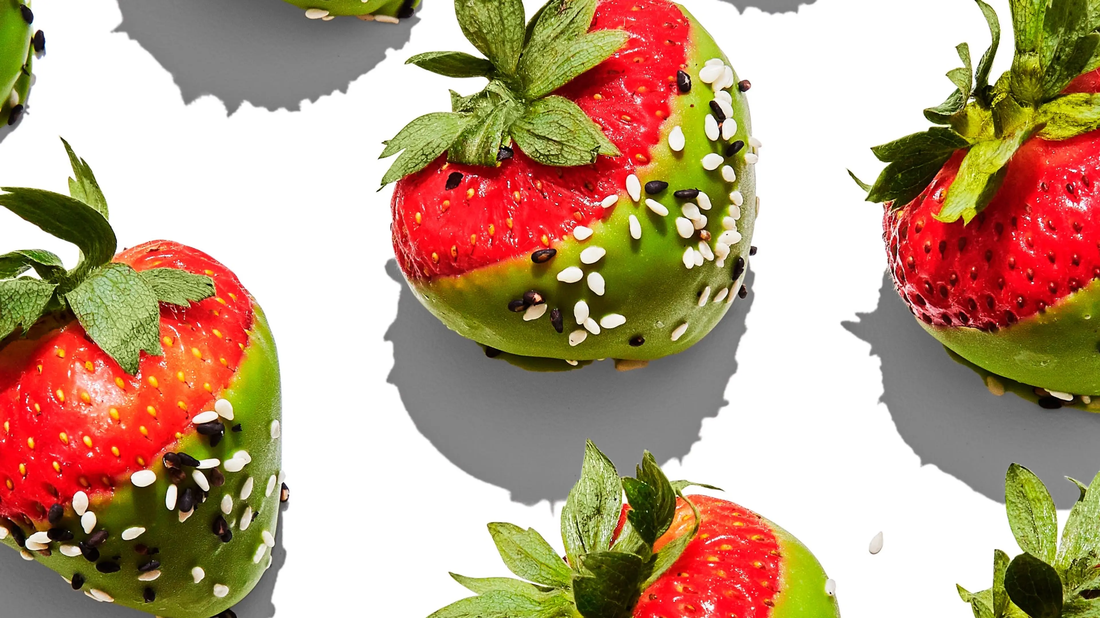 Matcha-Dipped Strawberries