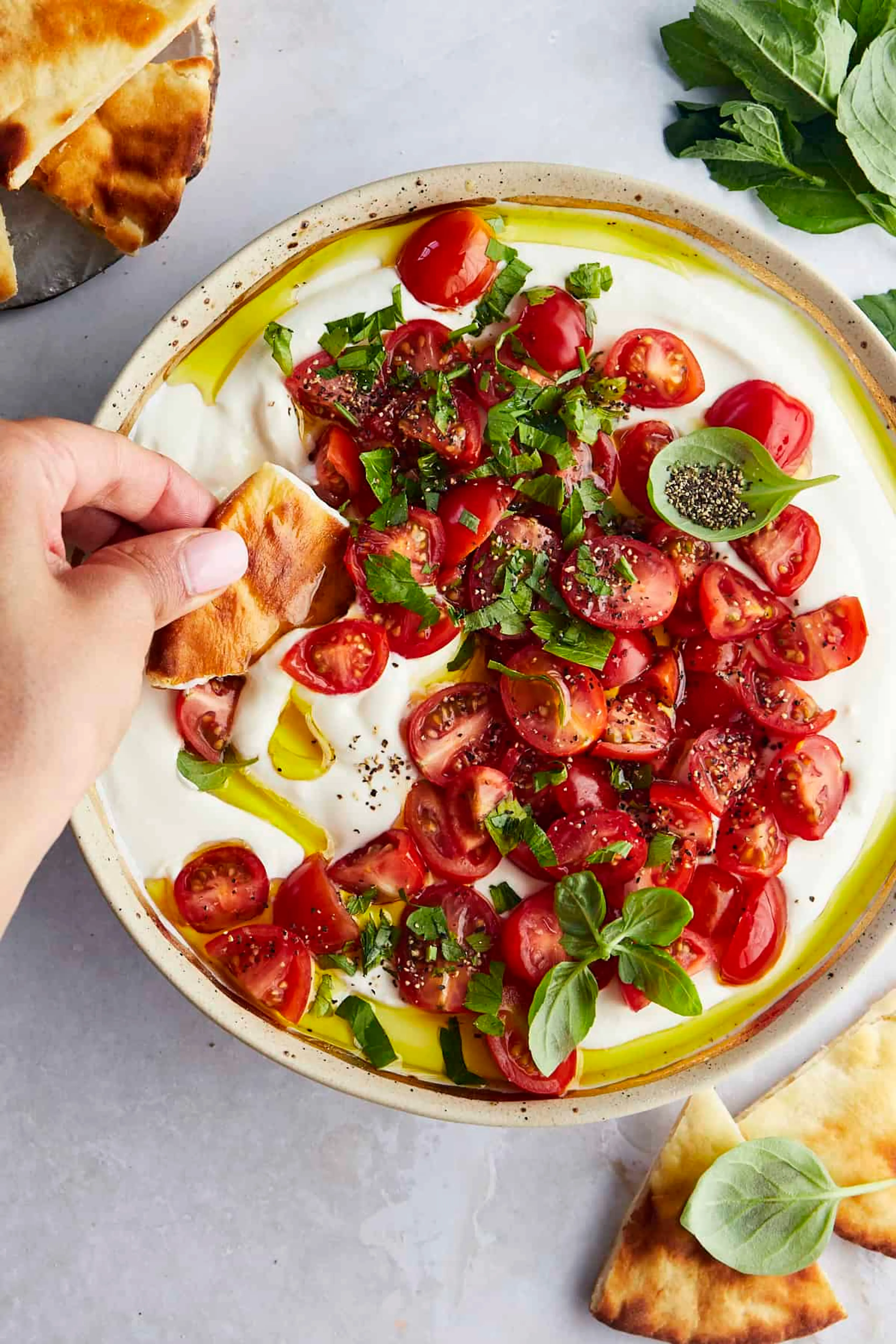 Marinated Tomatoes and Feta Dip Recipe