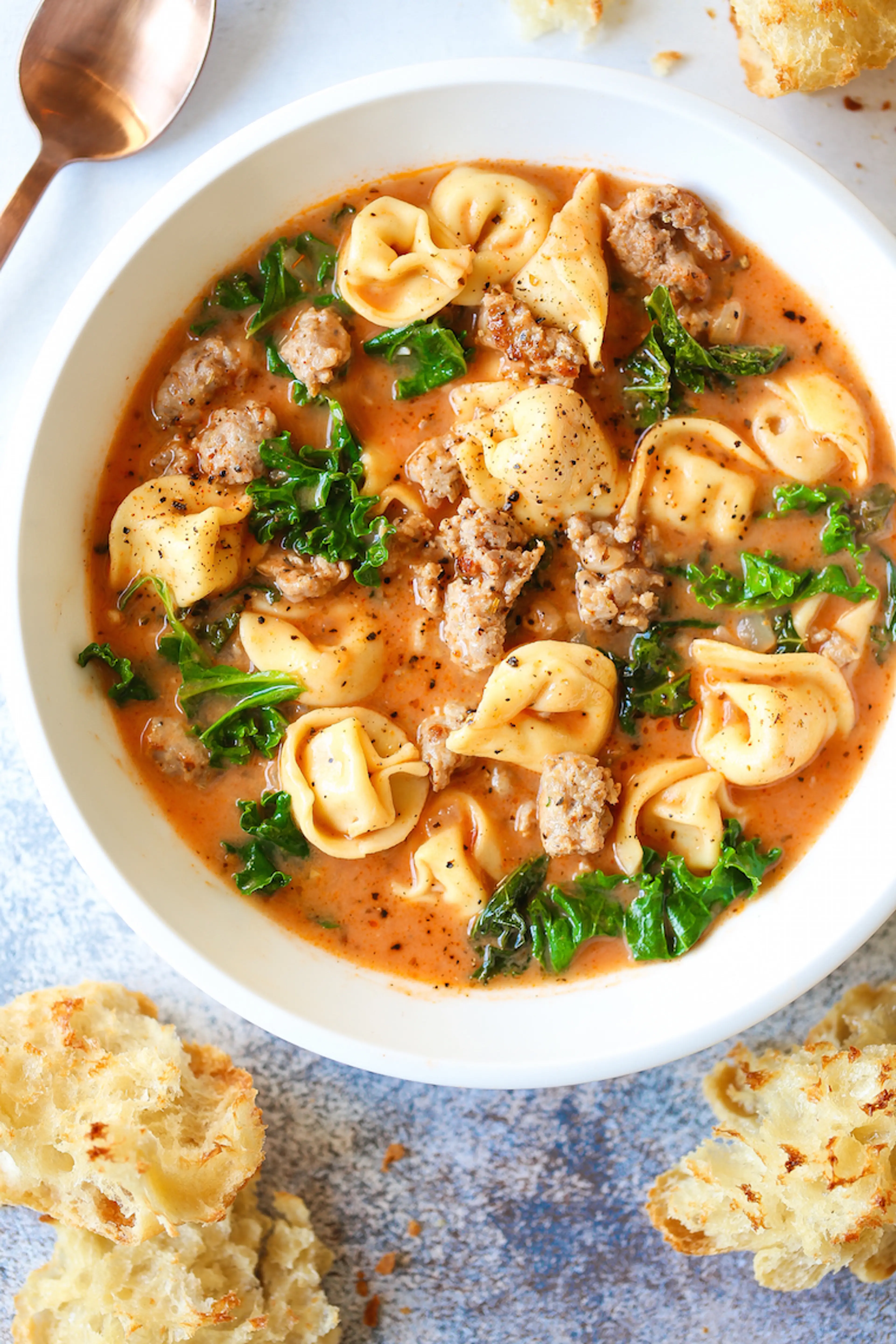 Creamy Tortellini Soup