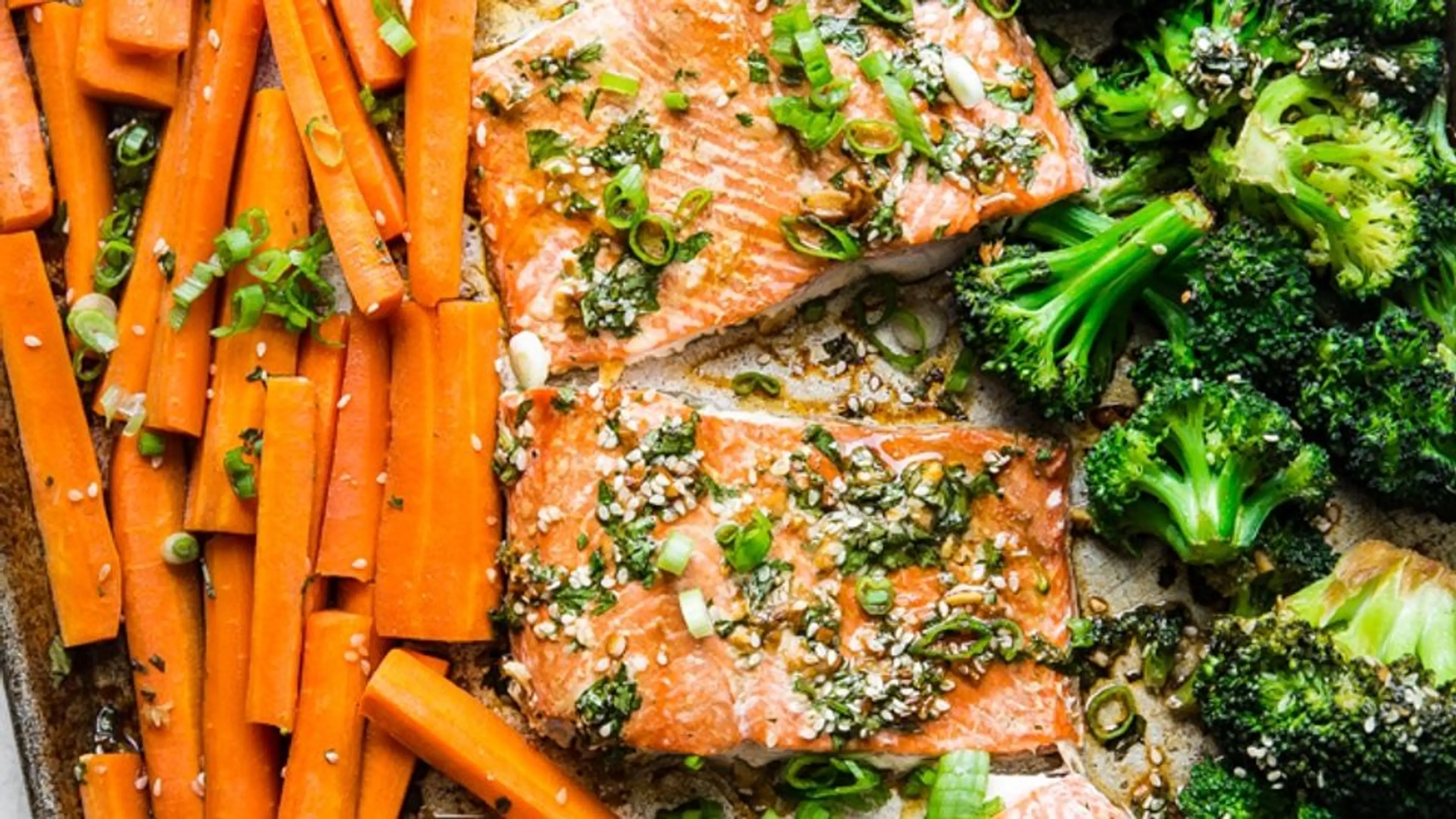 Asian Salmon Sheet Pan Dinner