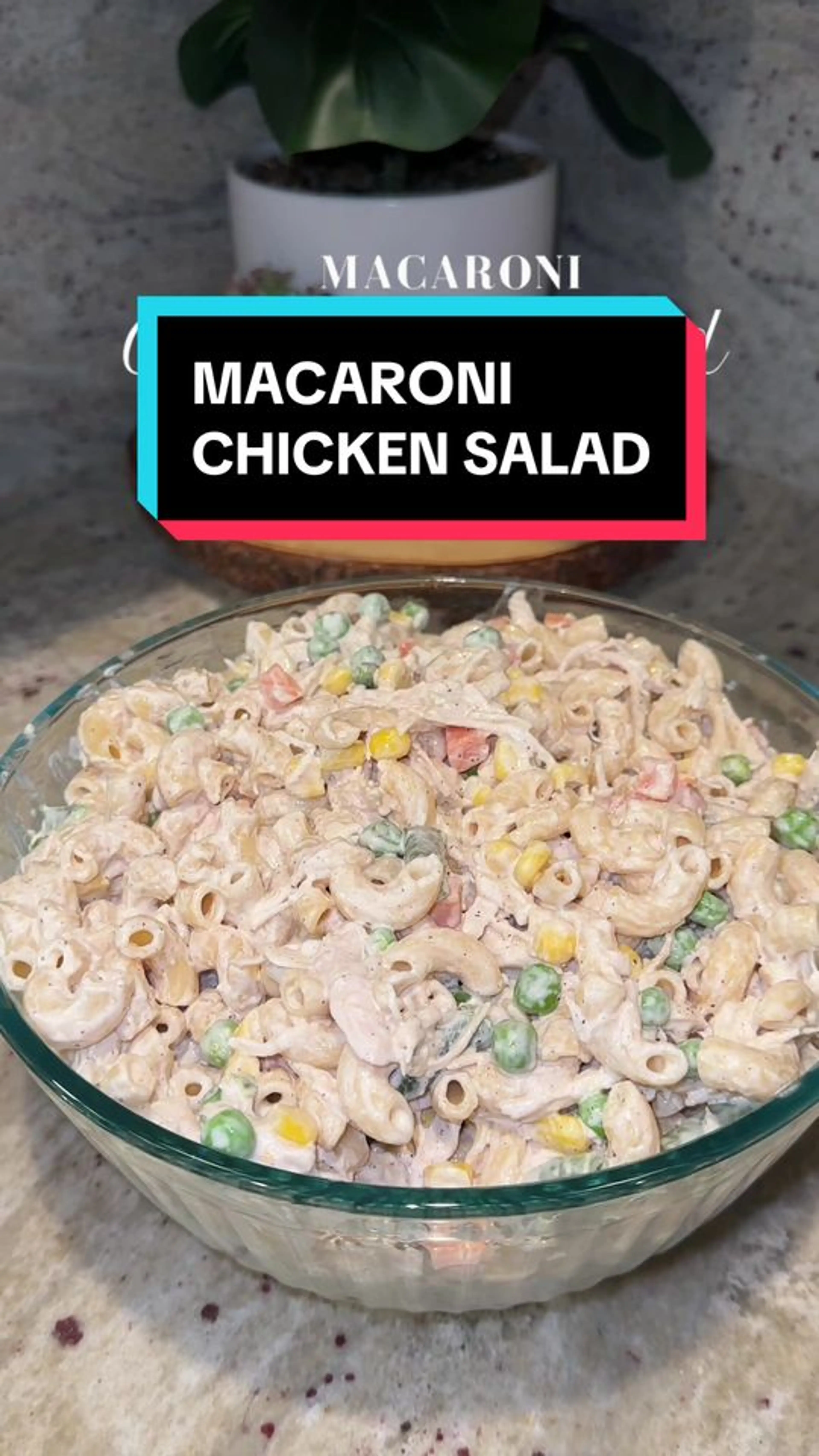 Mexican Chicken Salad with Macaroni Elbows