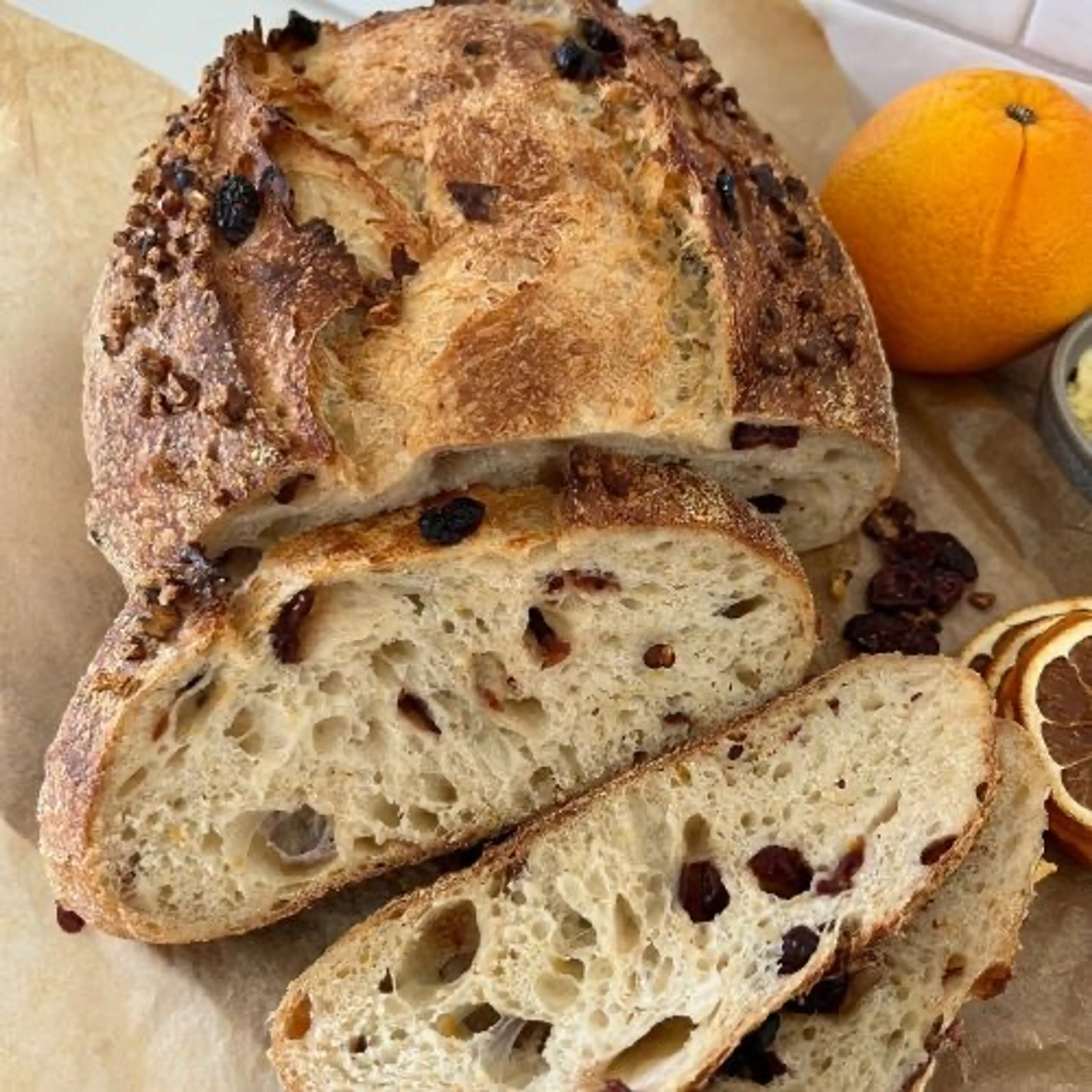 Orange Cranberry Sourdough Bread