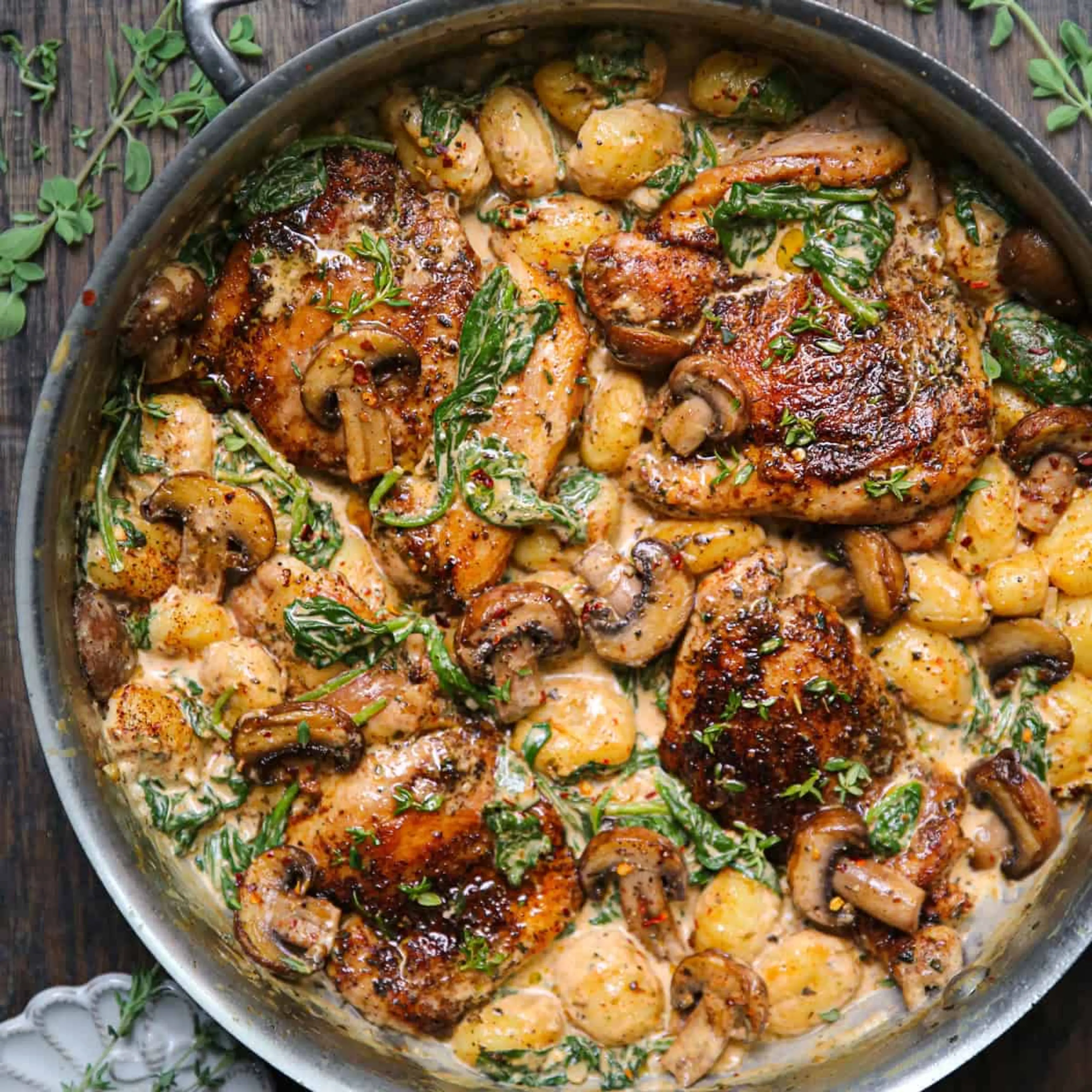 Creamy Chicken and Gnocchi - One-Pan, 30-Minute Meal