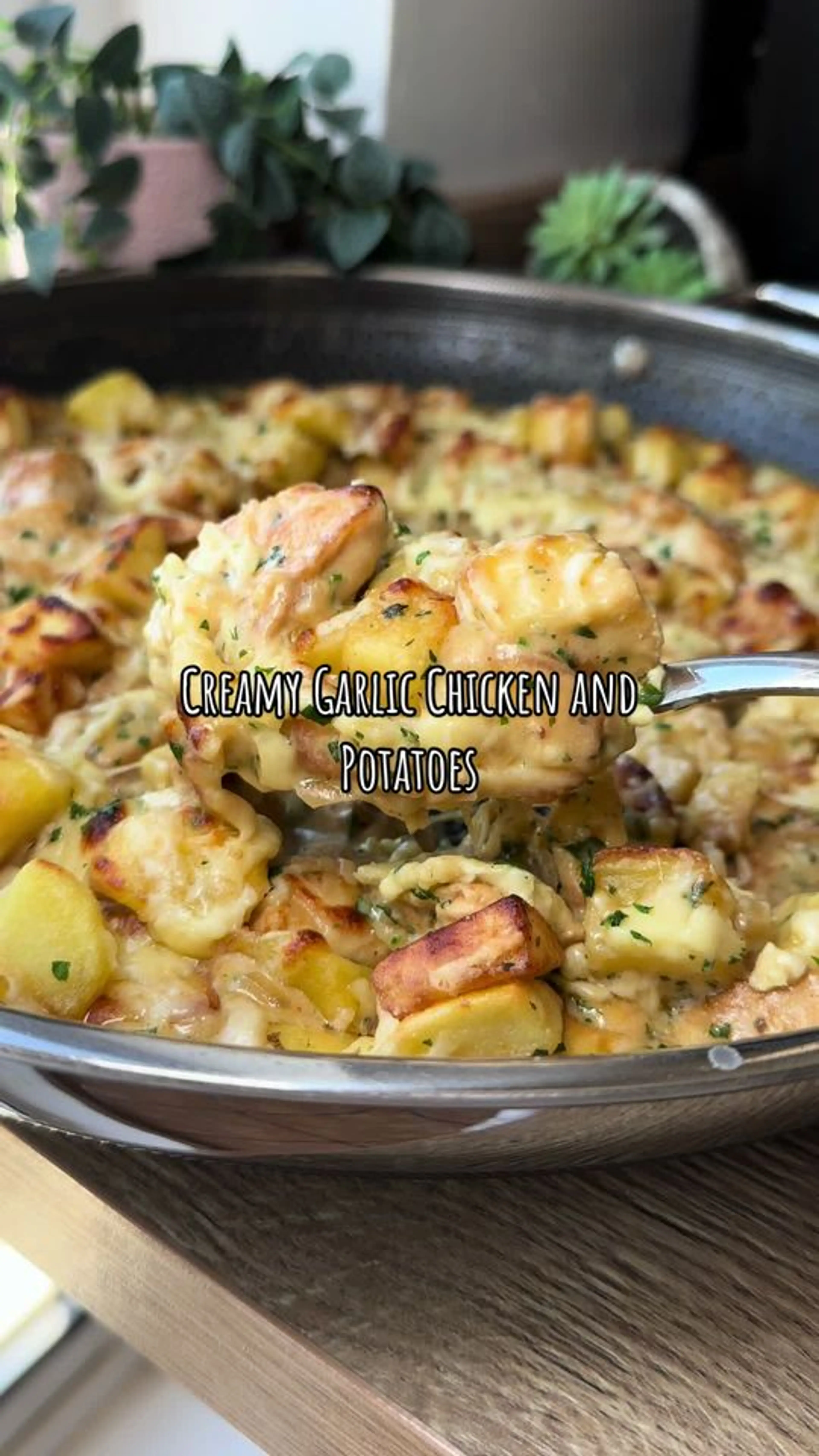 Creamy Garlic Chicken and Potatoes