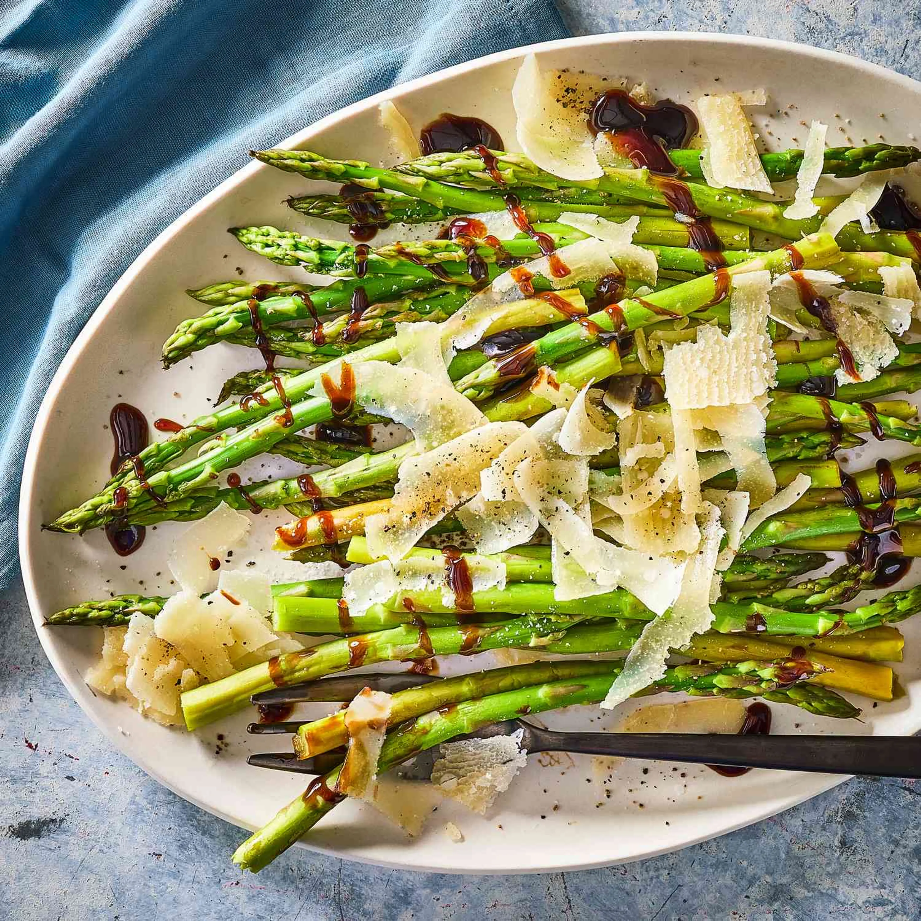 Quick & Easy Asparagus with Balsamic & Parmesan