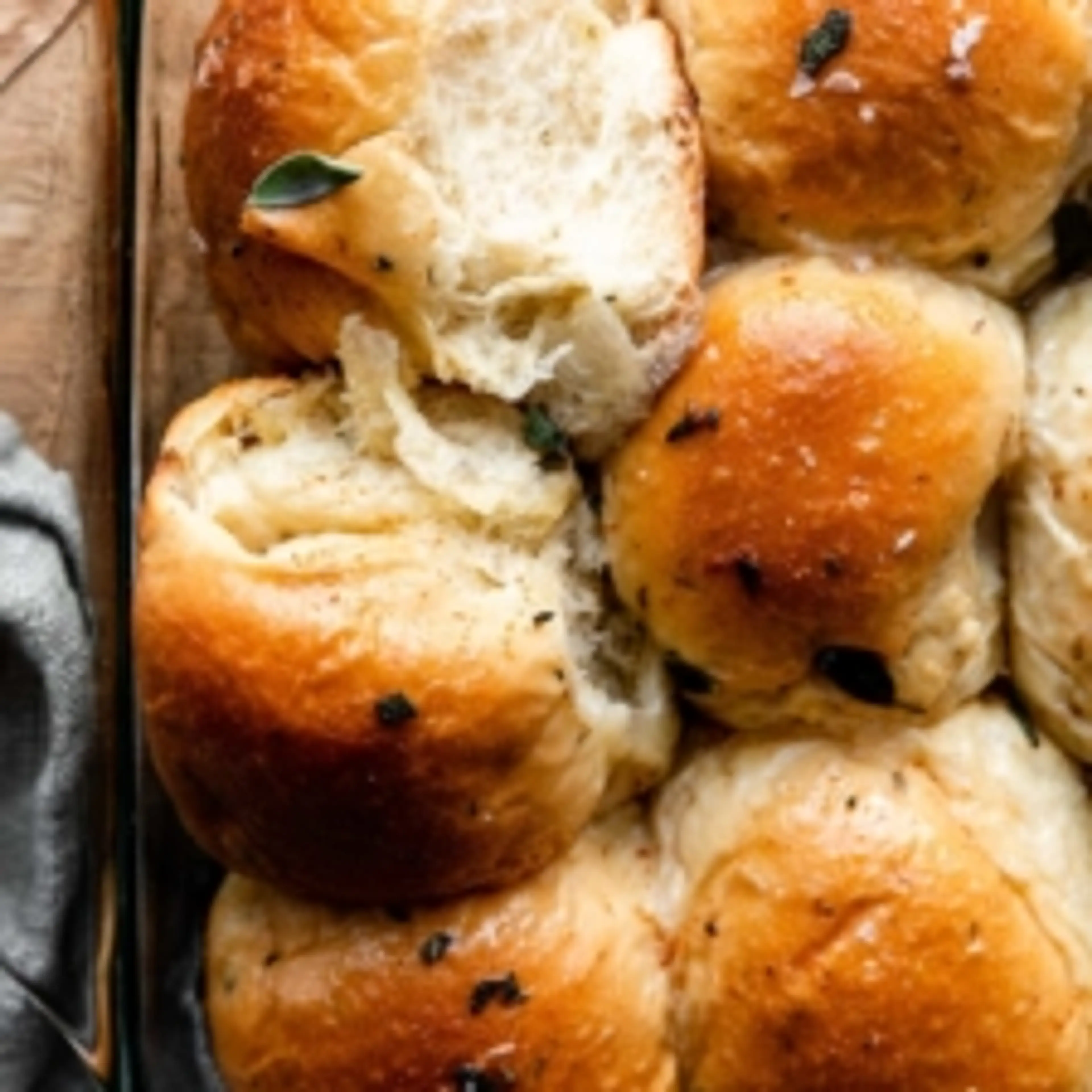 Brown Butter Sage Dinner Rolls