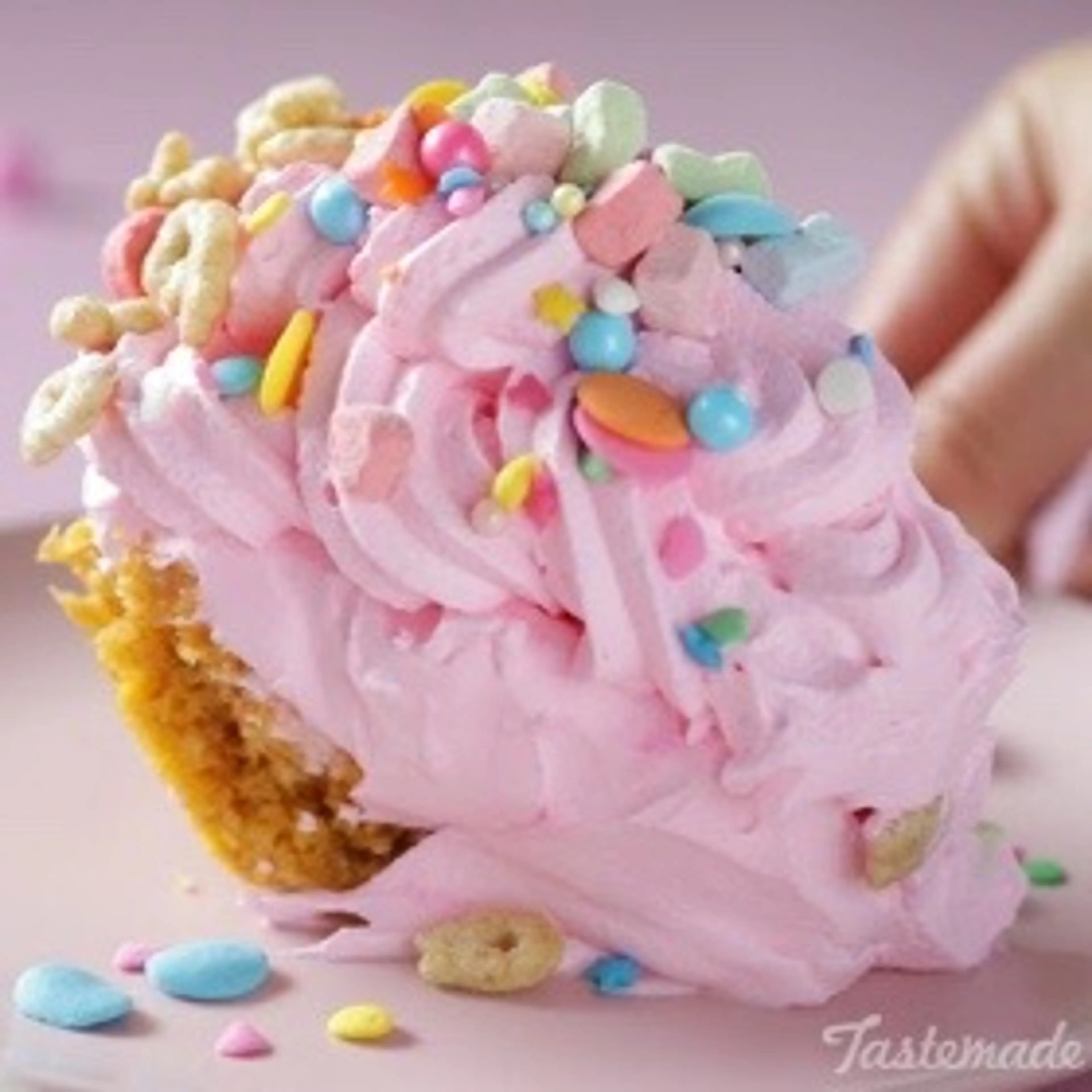 Lucky Charms Cereal Milk Ice Cream Pie