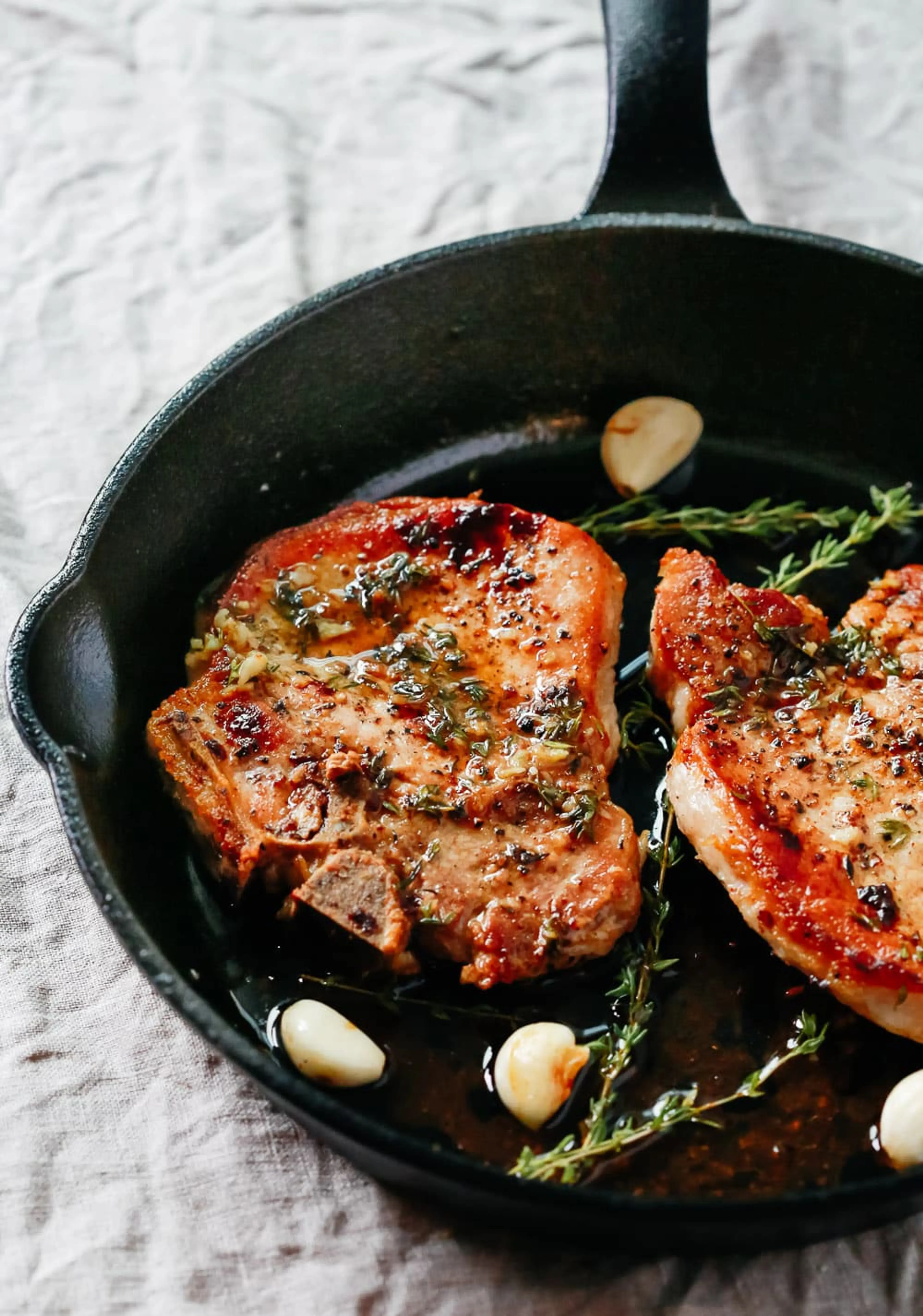 Garlic Butter Baked Pork Chops Recipe