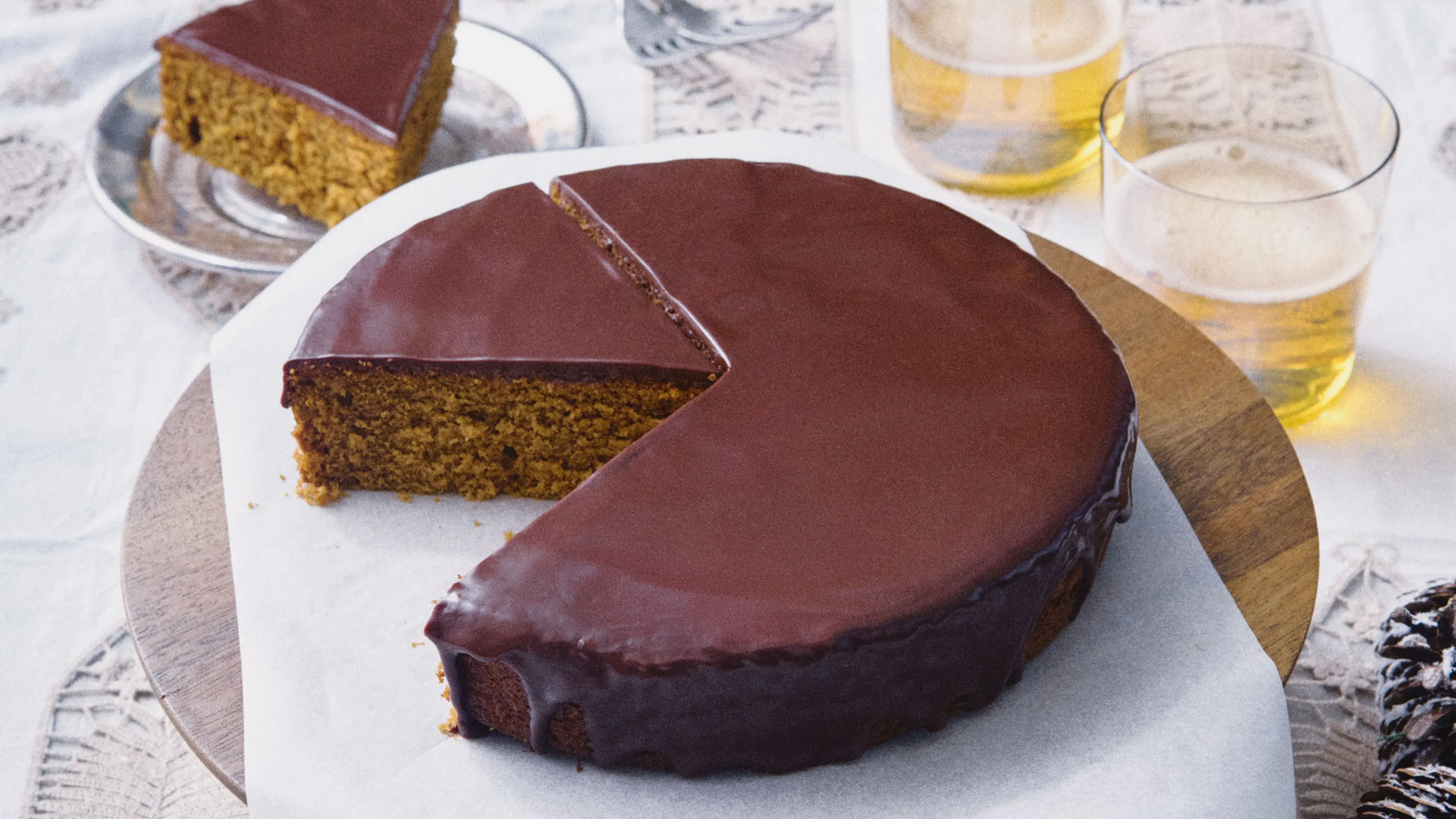 Dark Chocolate–Orange Gingerbread Cake