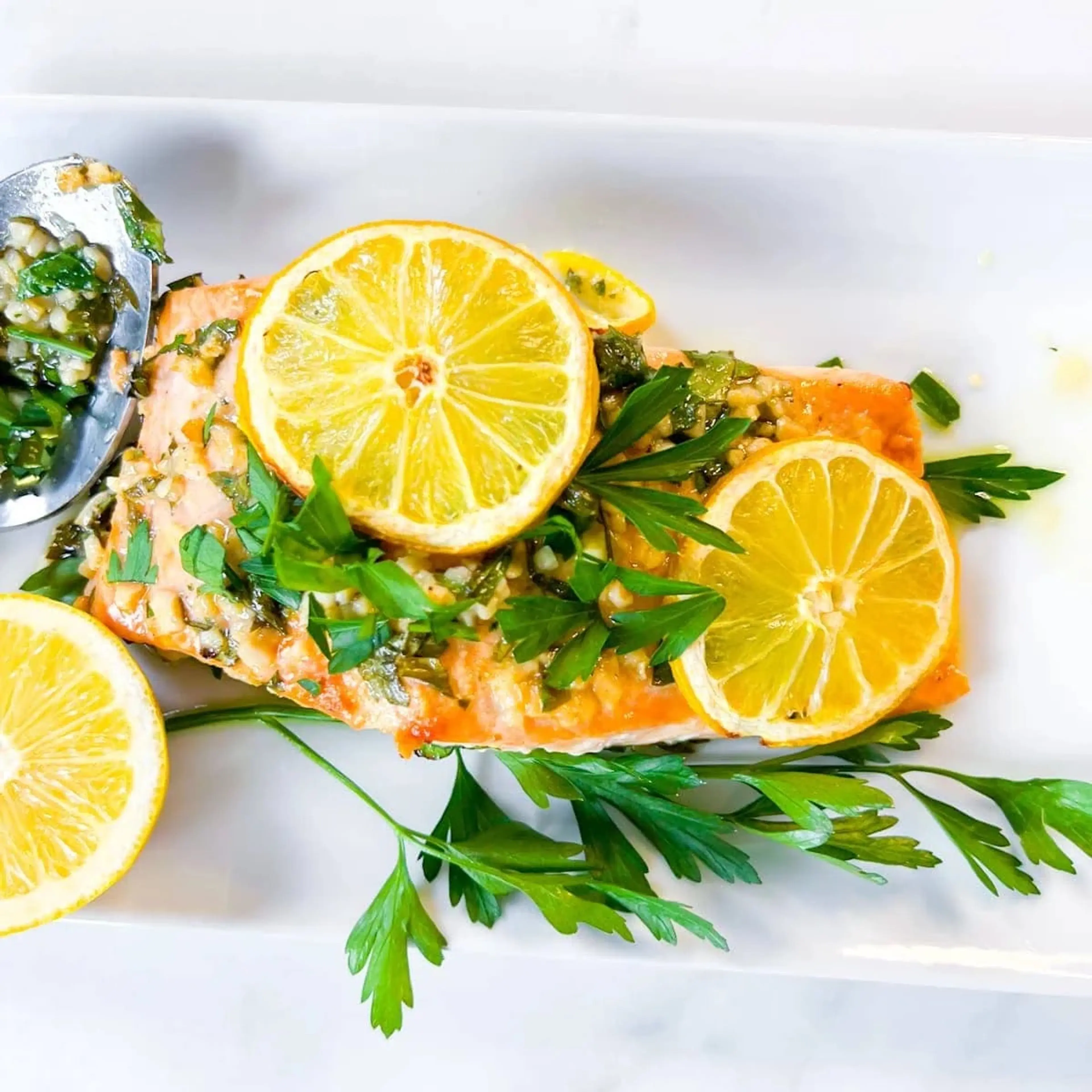 Baked Lemon Parsley Salmon