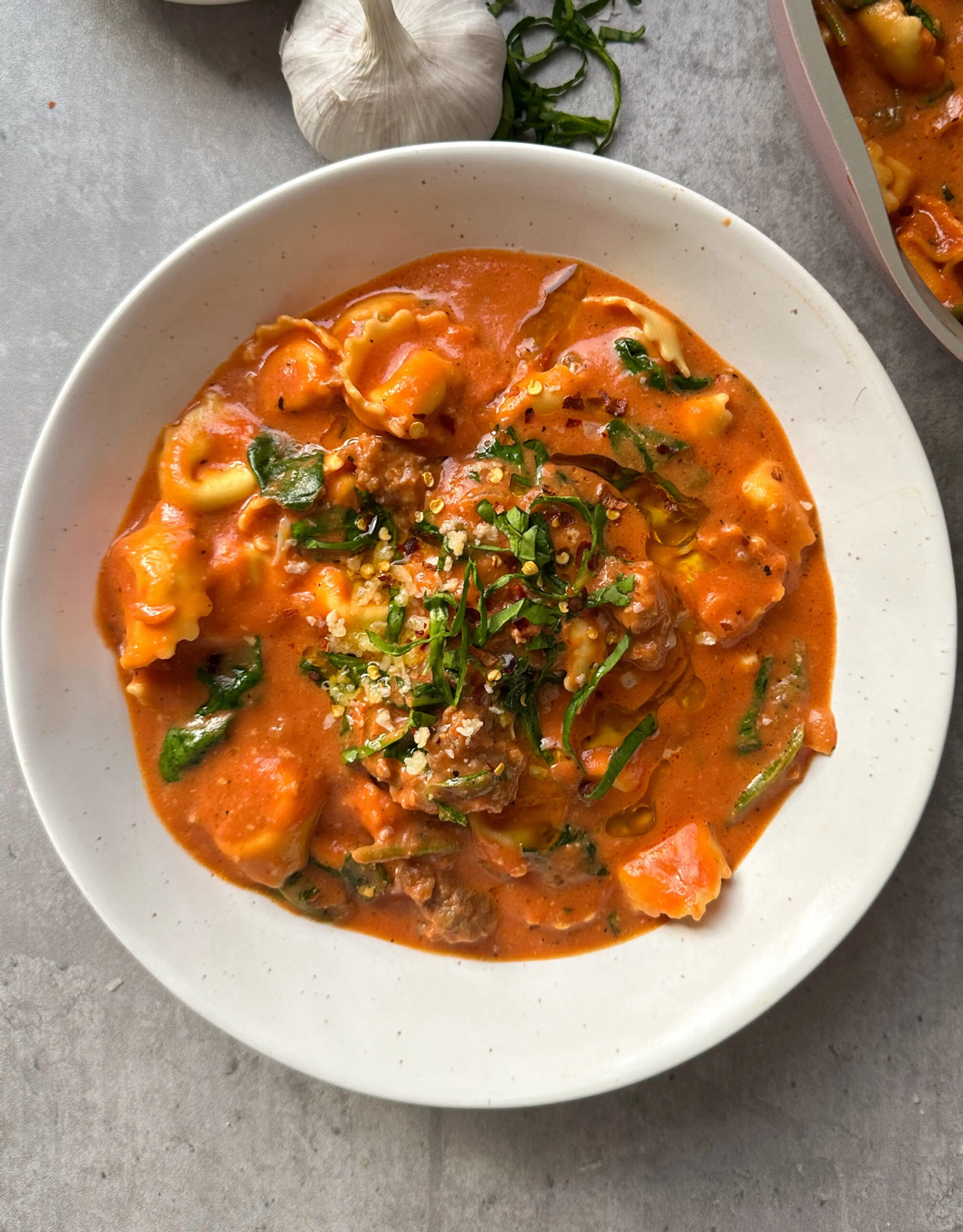 Sausage and Tortellini Soup