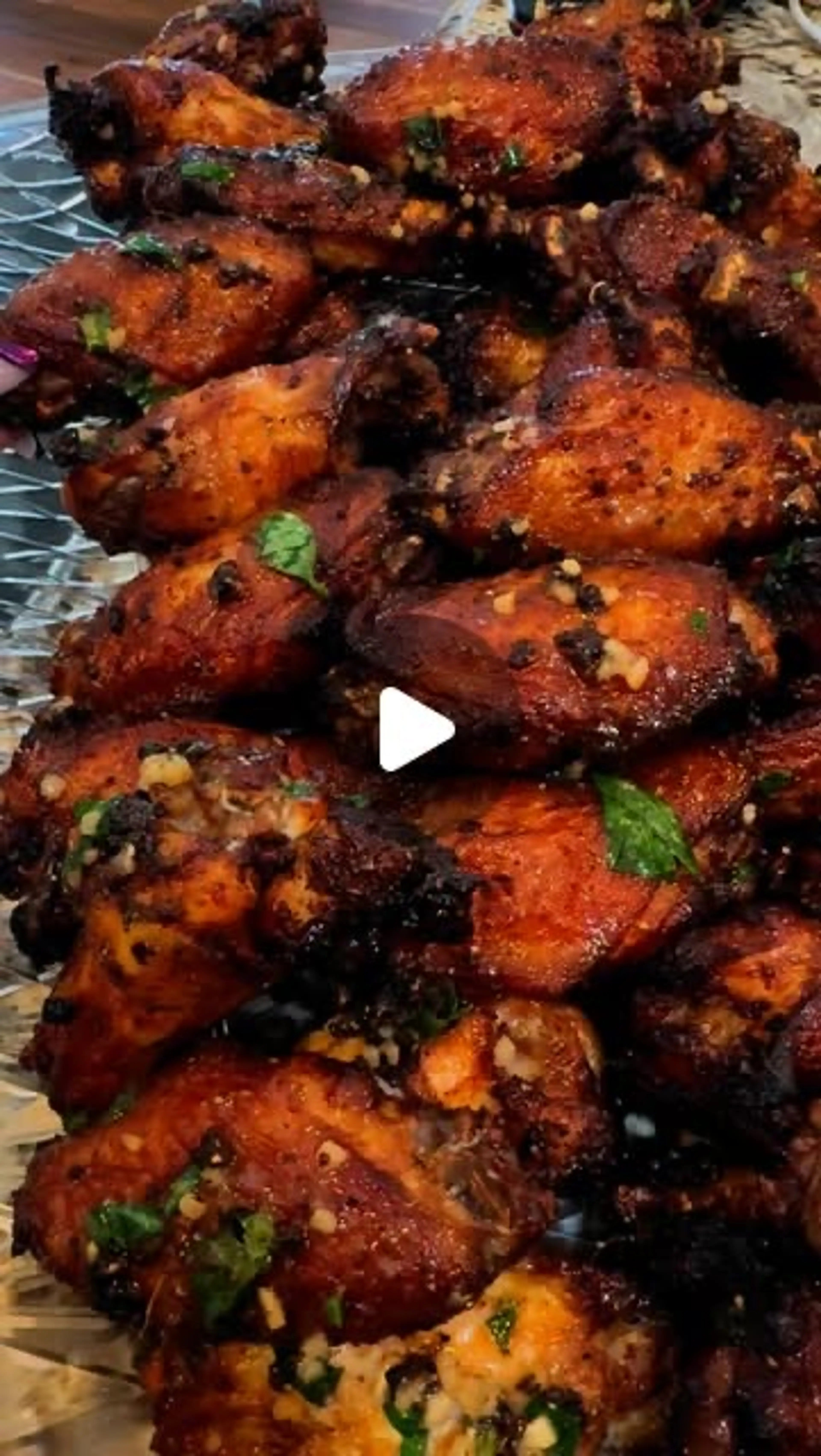 Bourbon Garlic Wings