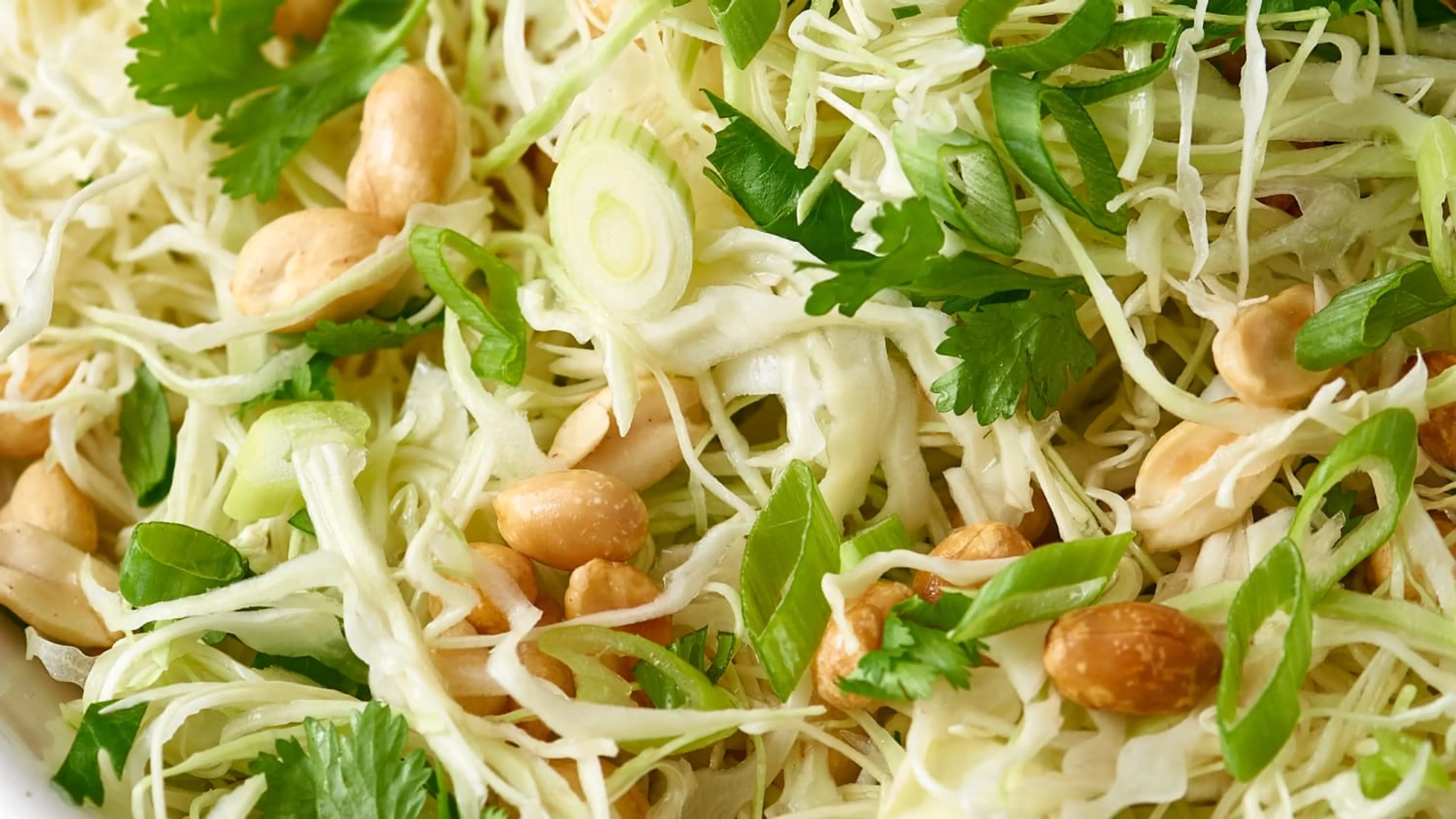 Crunchy Cabbage & Peanut Slaw