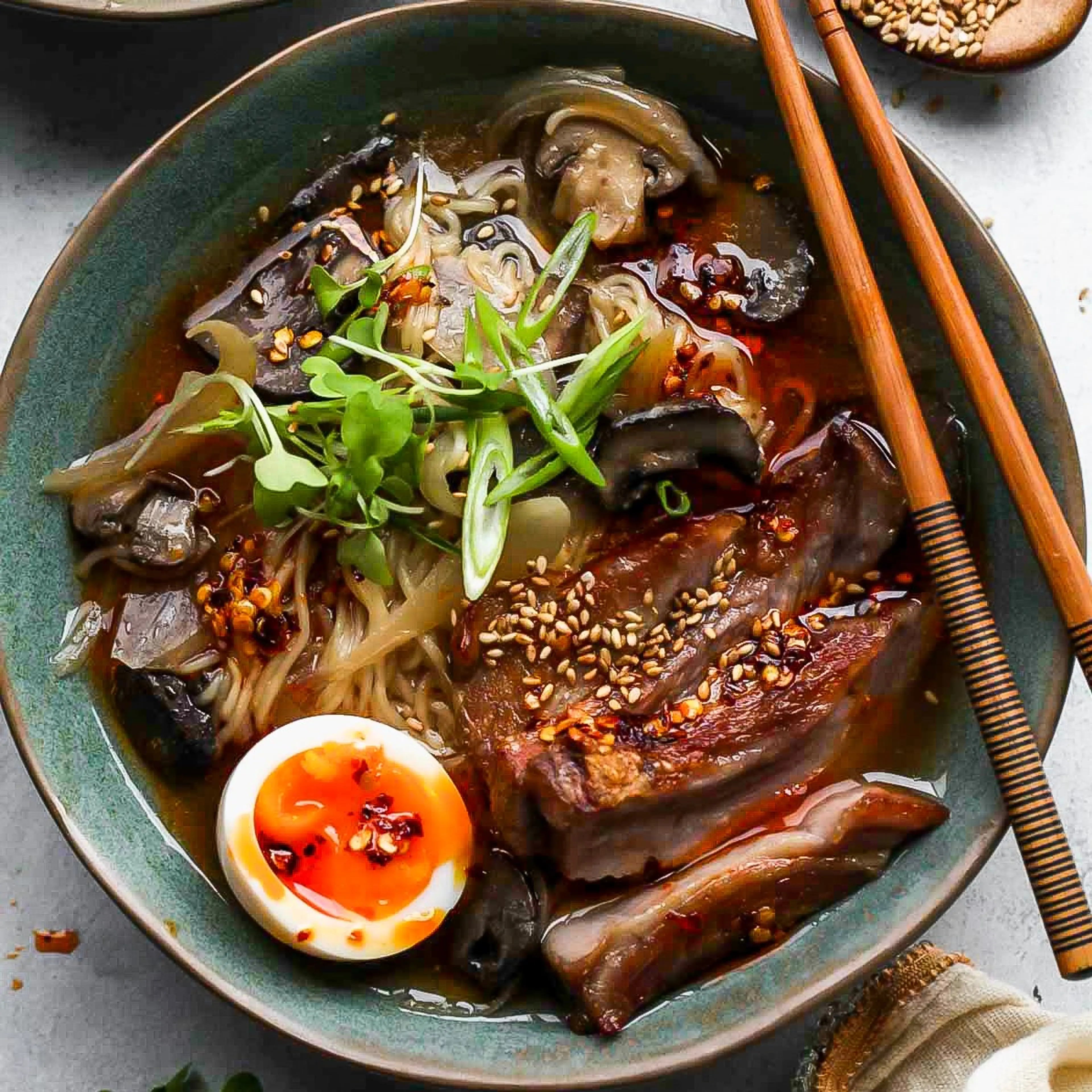 Slow Cooker Pork Ramen Bowls