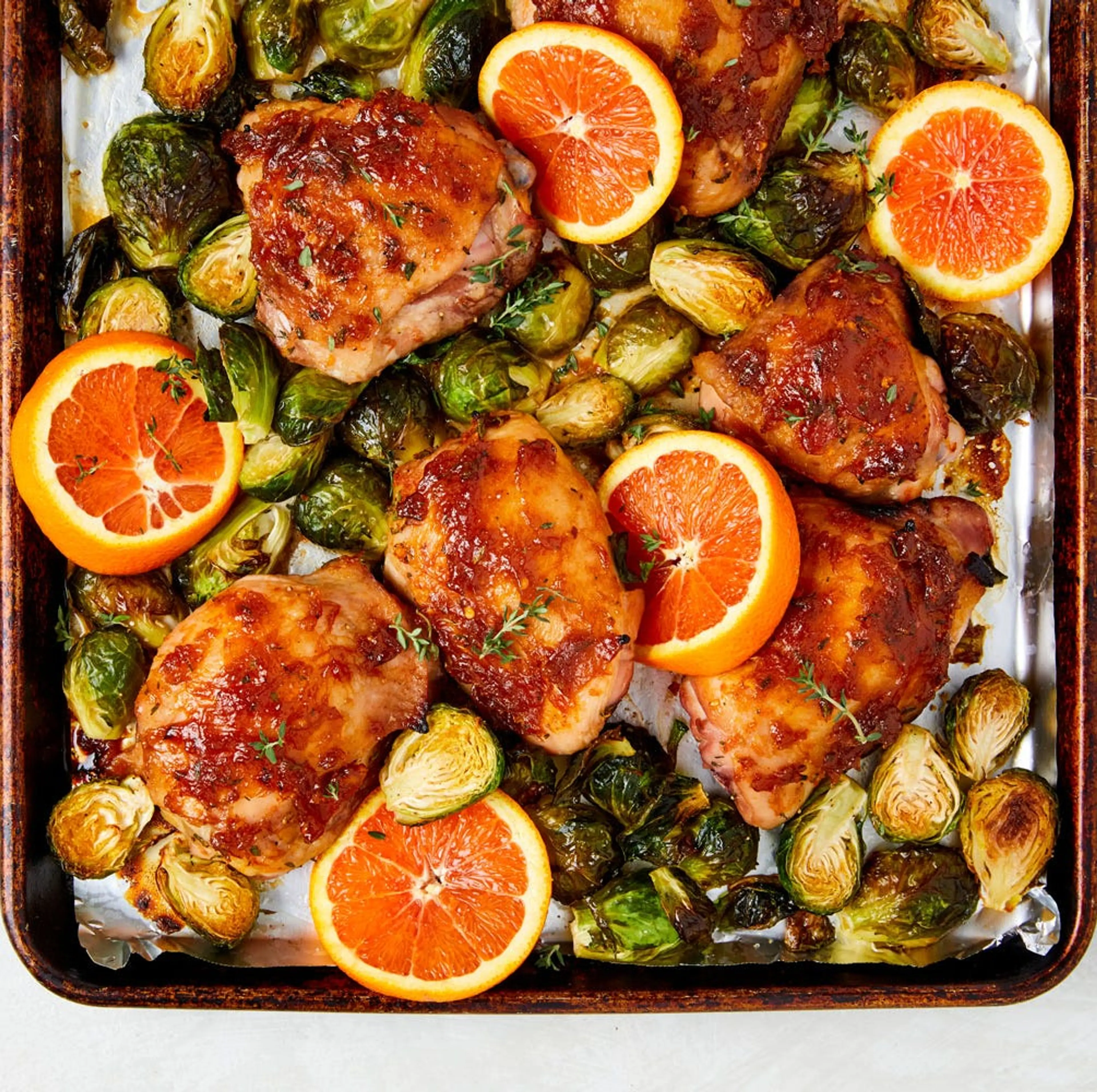 Sheet Pan Citrus-Glazed Chicken