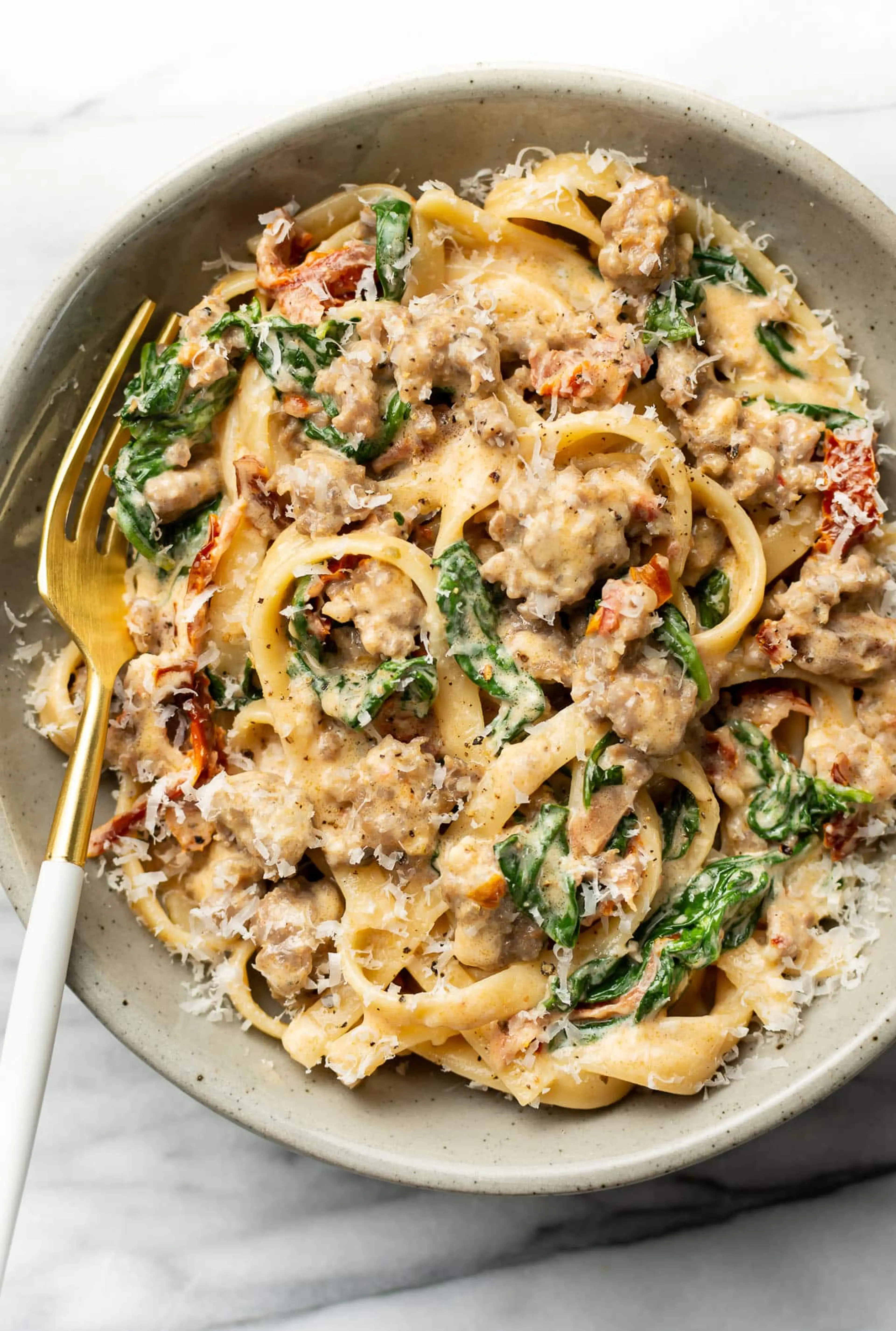 Tuscan Sausage Pasta