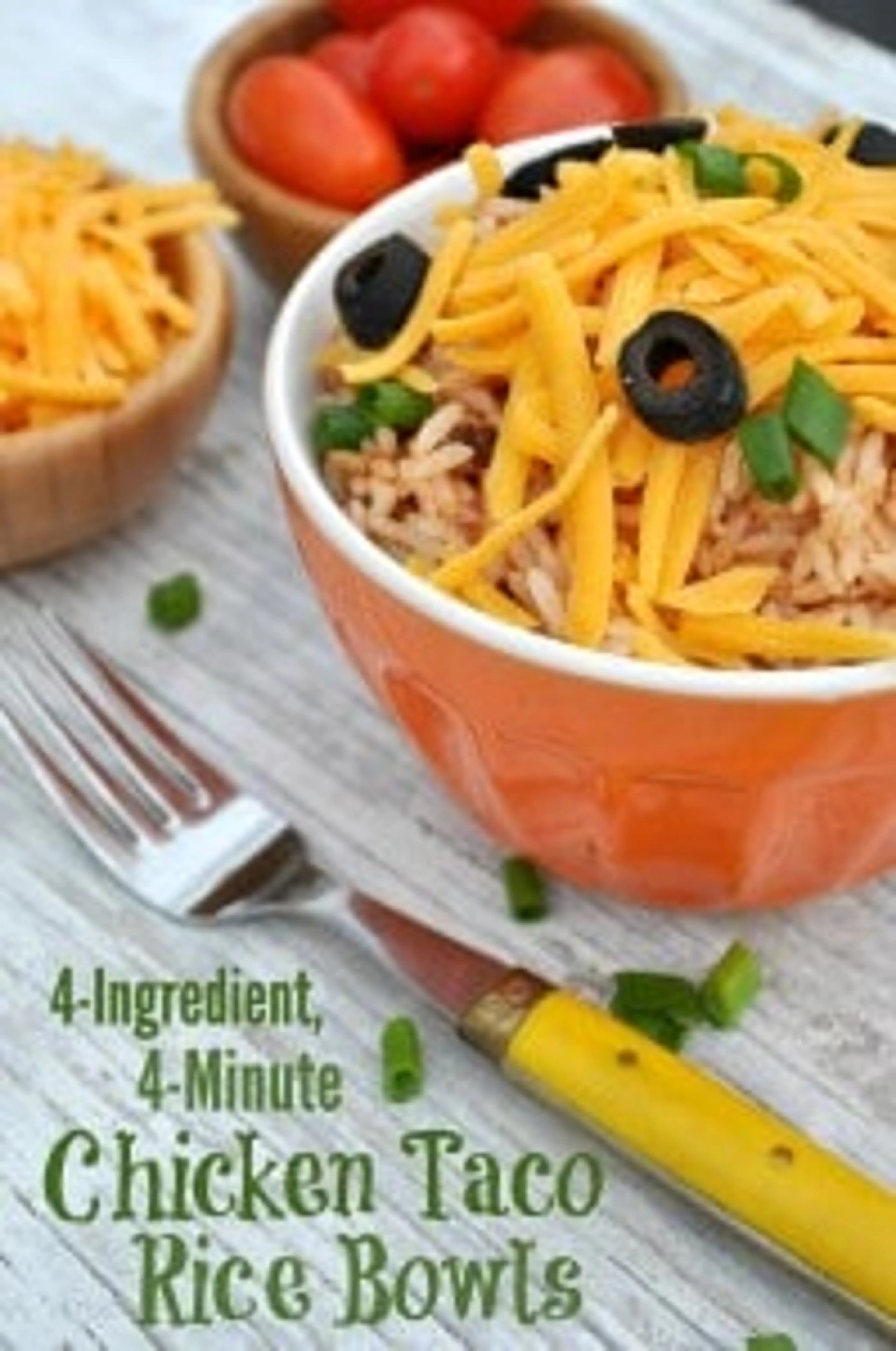 4-Ingredient, 4-Minute Chicken Taco Rice Bowls