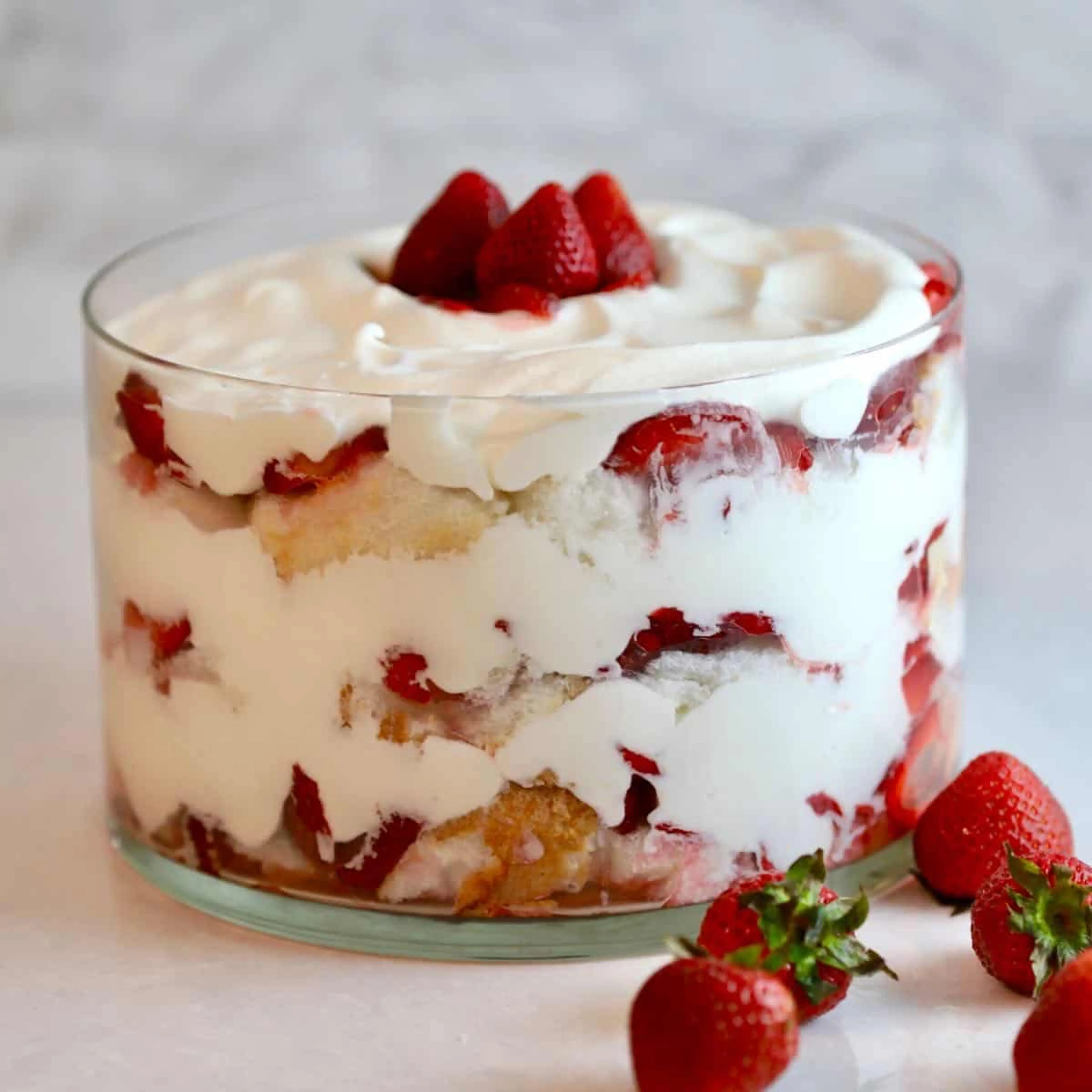 Strawberry Trifle with Angel Food Cake Recipe