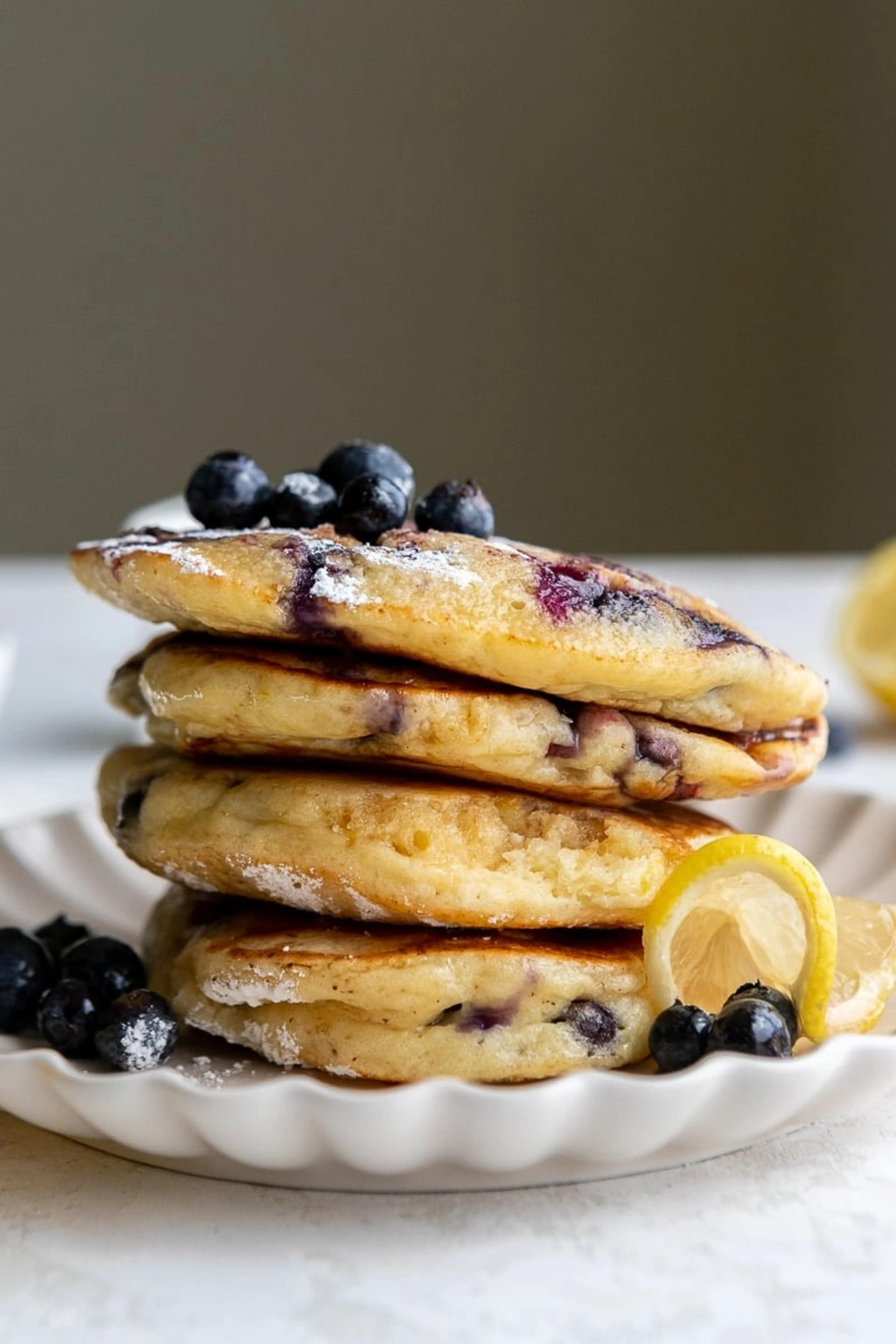 The best blueberry lemon ricotta pancakes