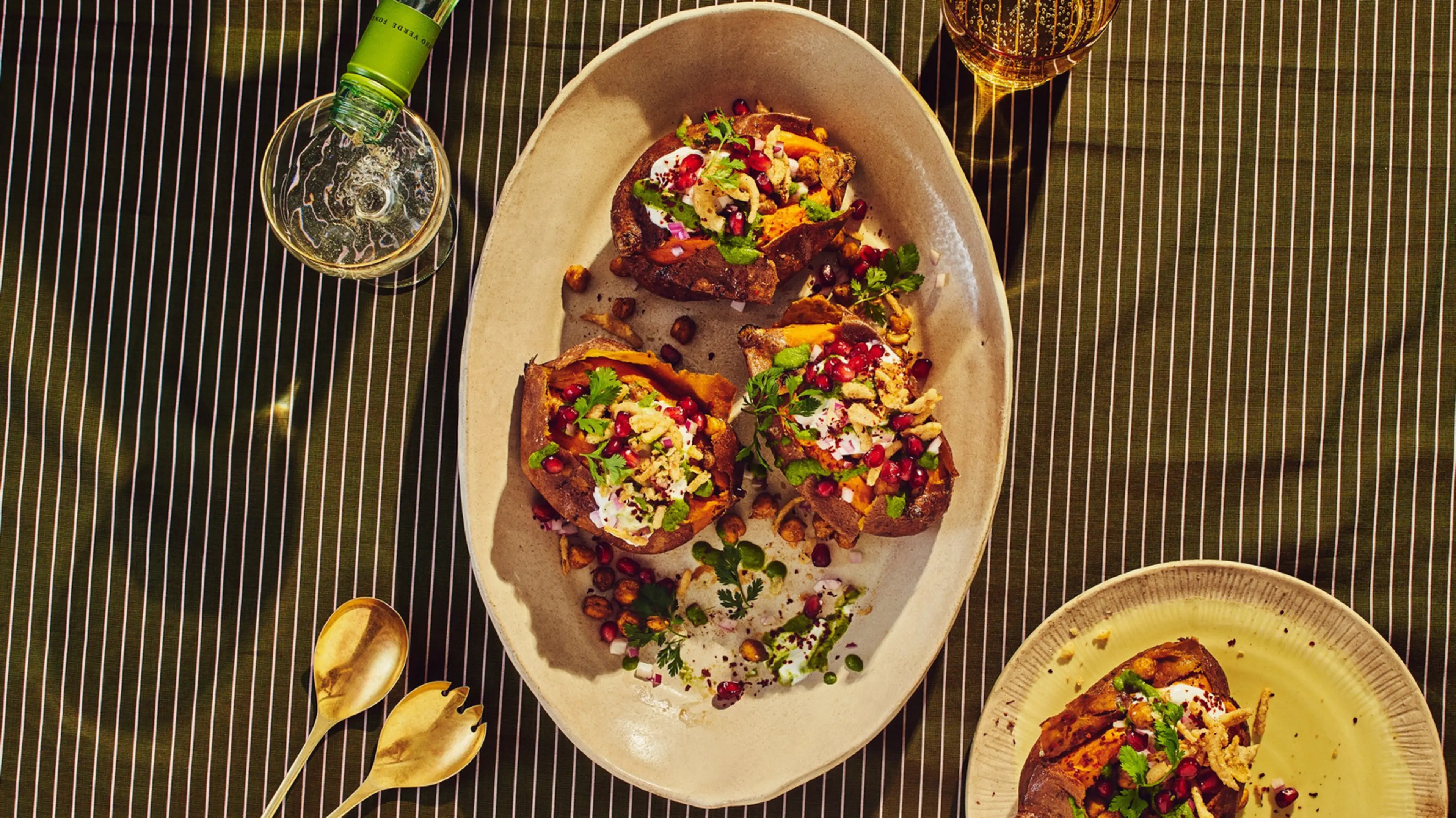 Baked Sweet Potato Chaat