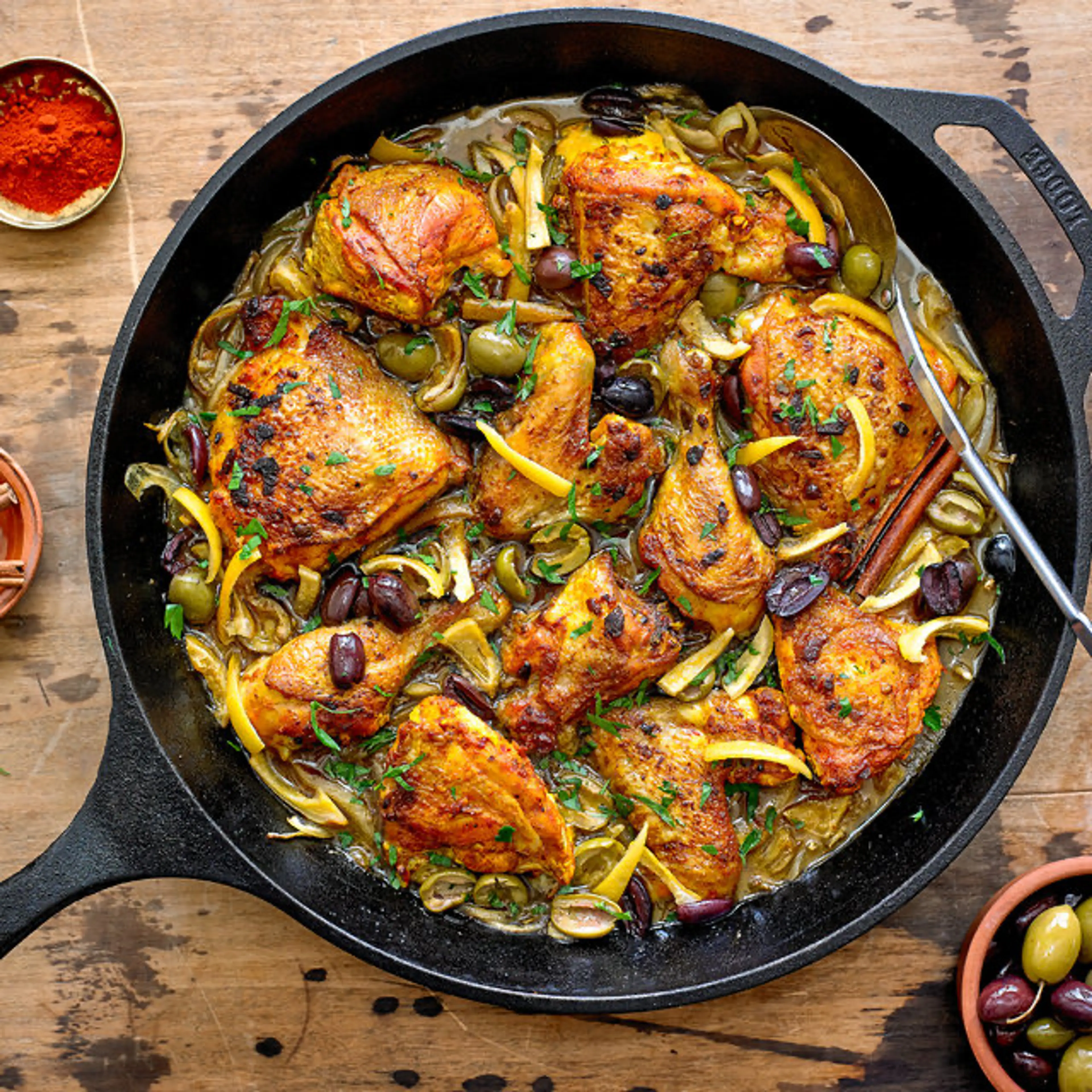 Chicken Tagine With Olives and Preserved Lemons