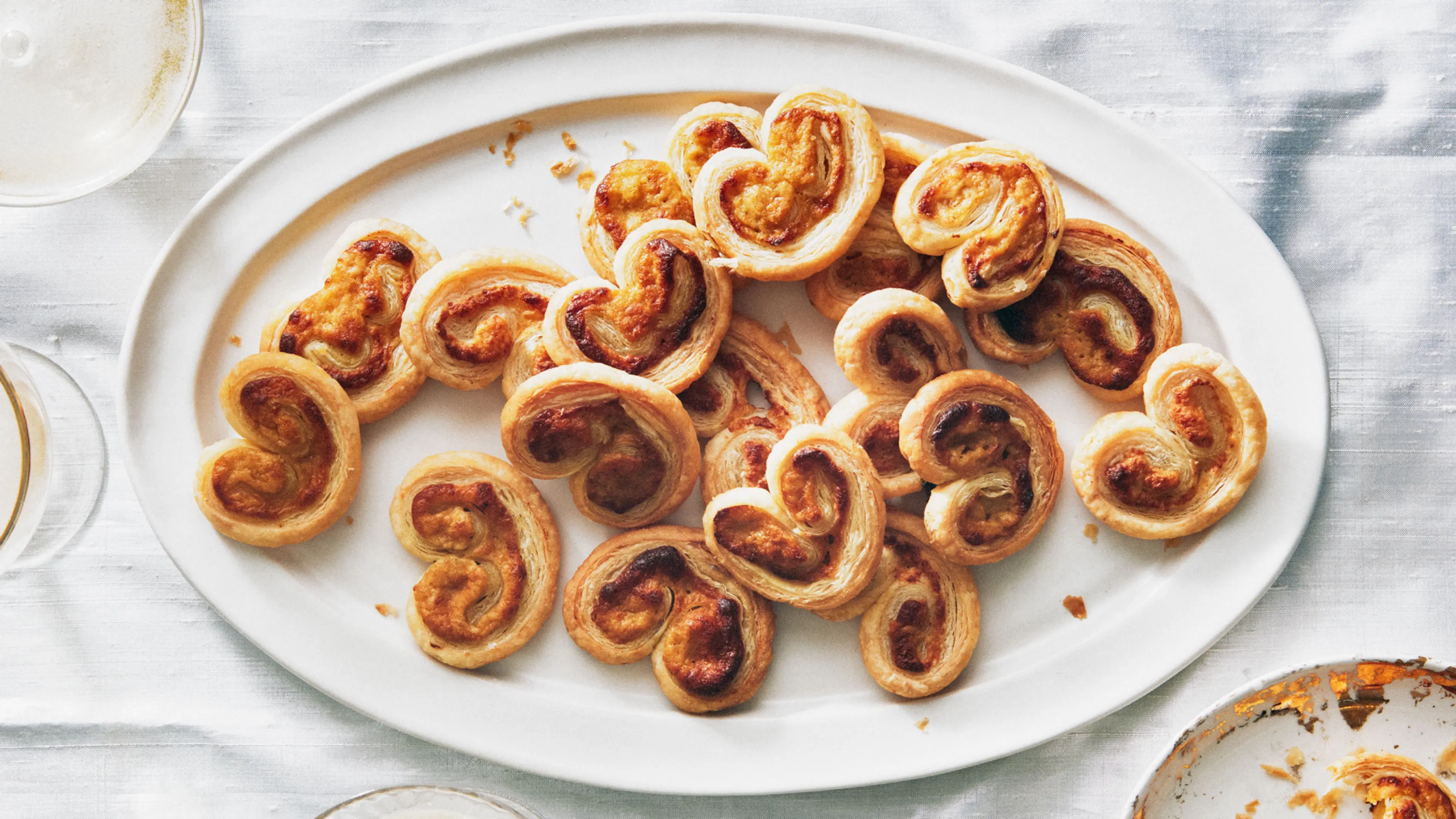 Cheesy Green Curry Palmiers