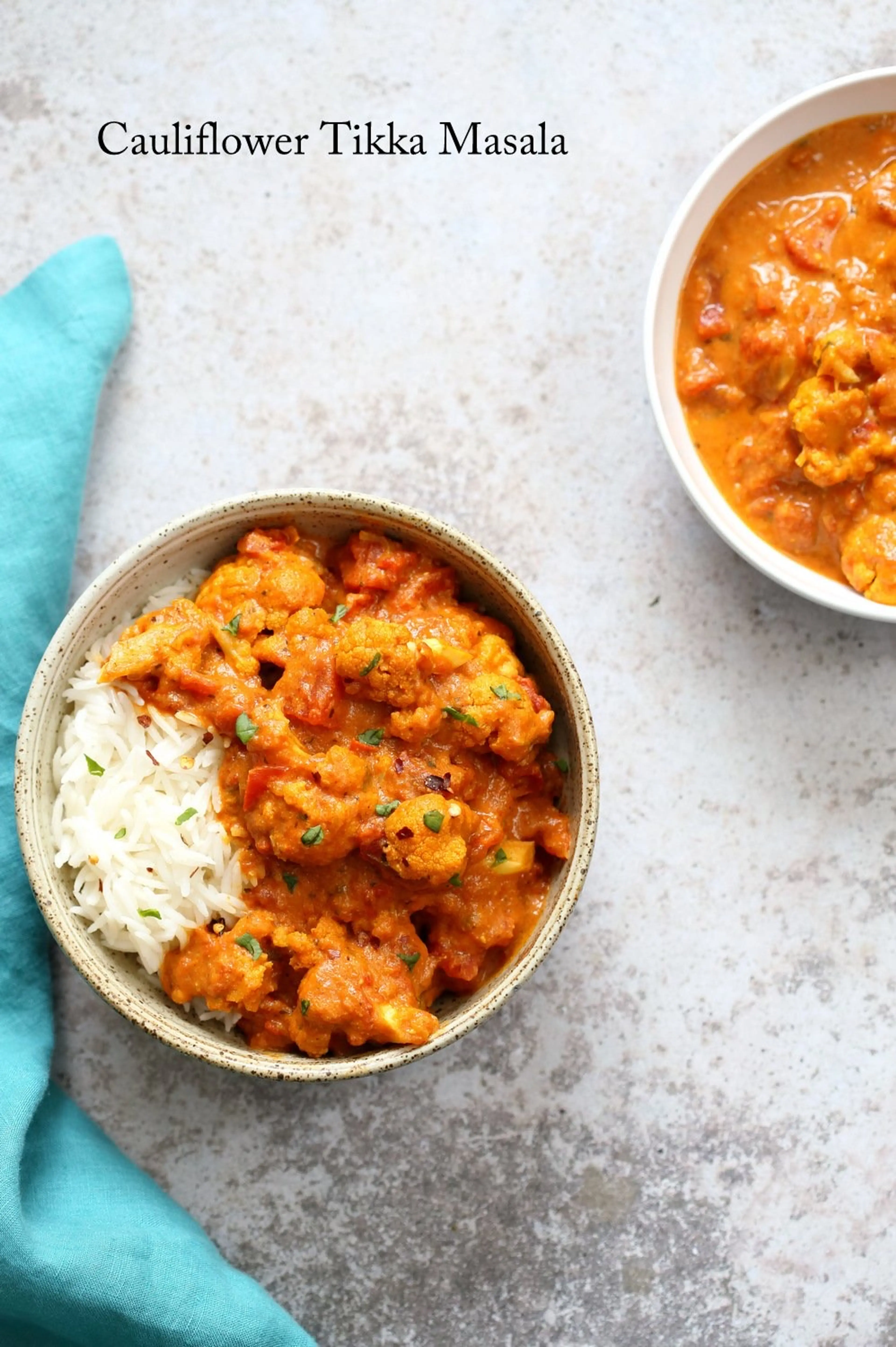 Vegan Cauliflower Tikka Masala