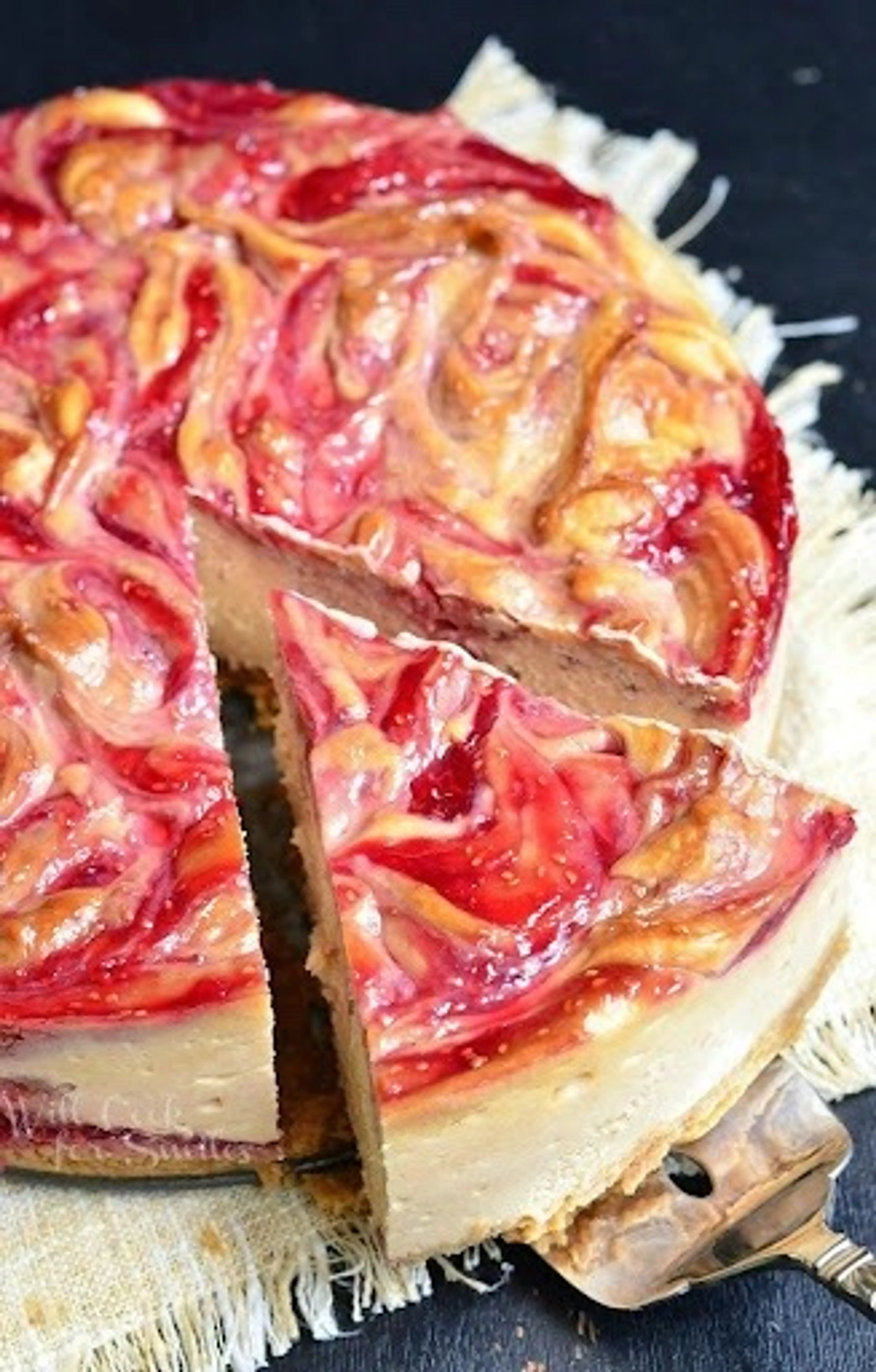 Peanut Butter and Jelly Cheesecake